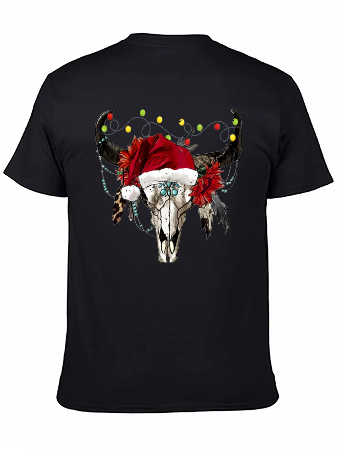 Bull Skull Christmas Tee