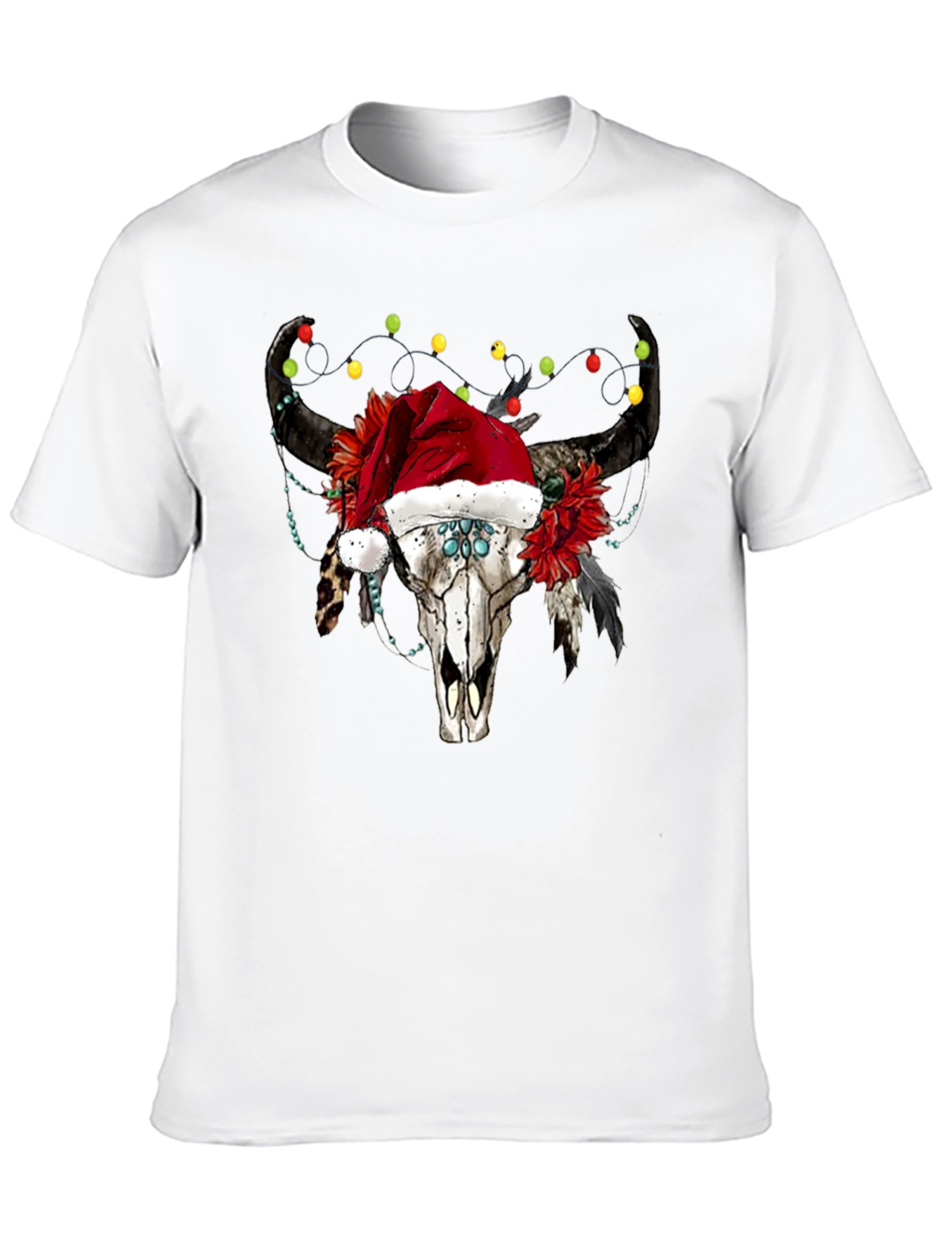 Bull Skull Christmas Tee