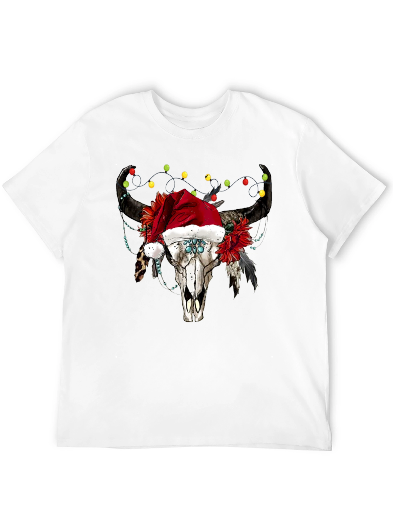 Bull Skull Christmas Tee
