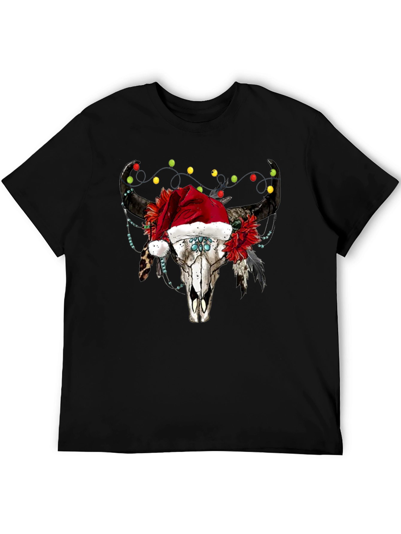 Bull Skull Christmas Tee
