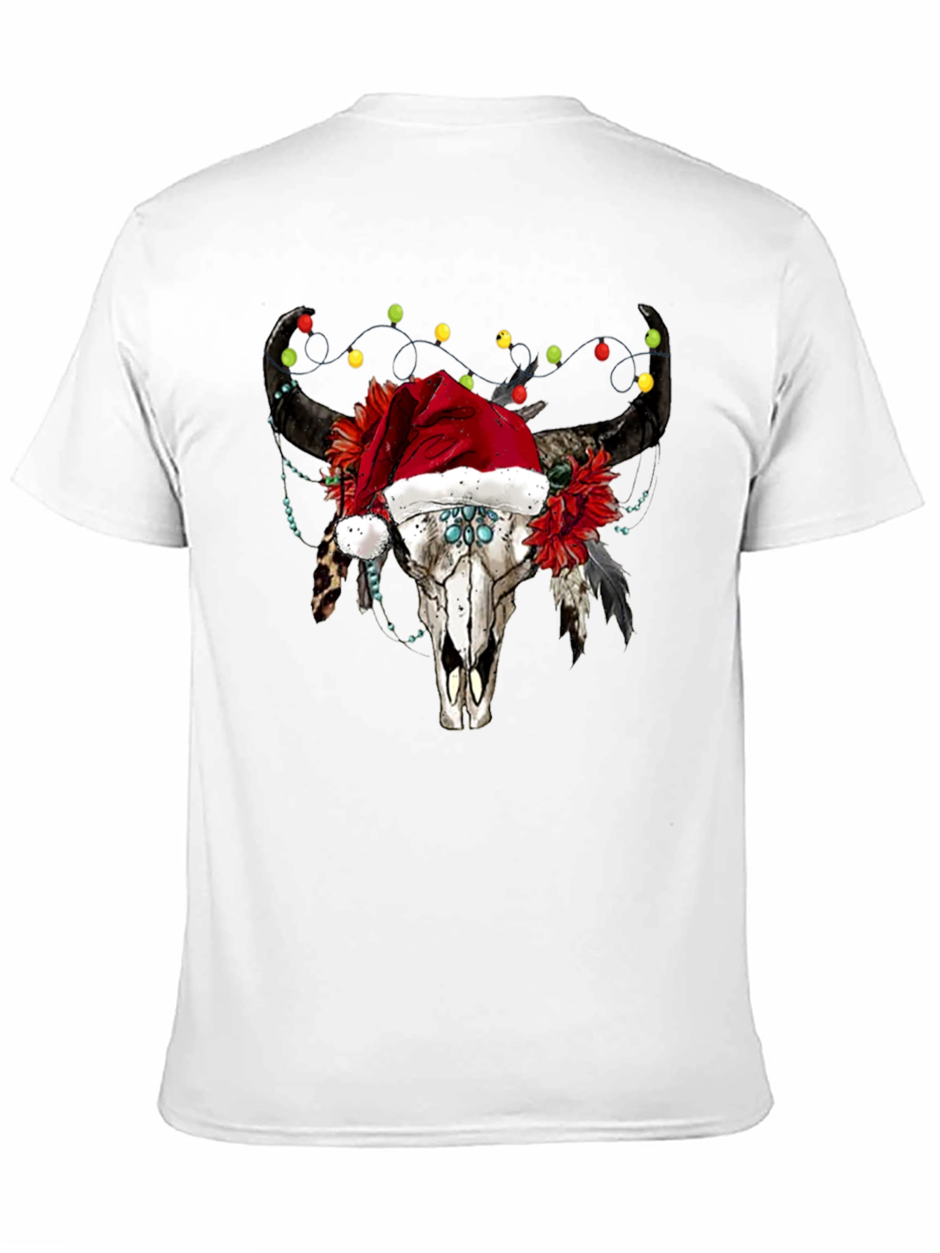 Bull Skull Christmas Tee