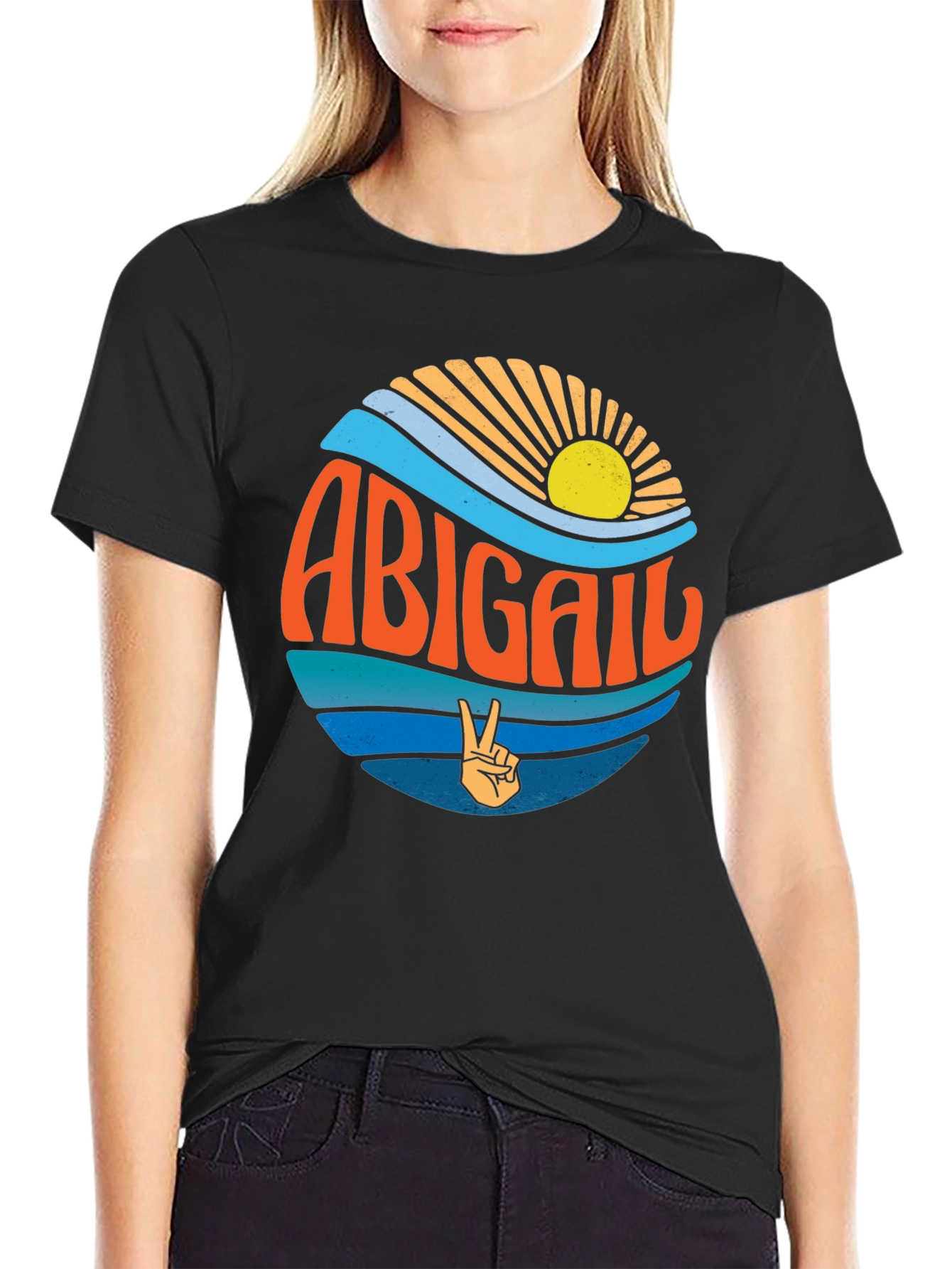 Abigail Retro Wave T-Shirt