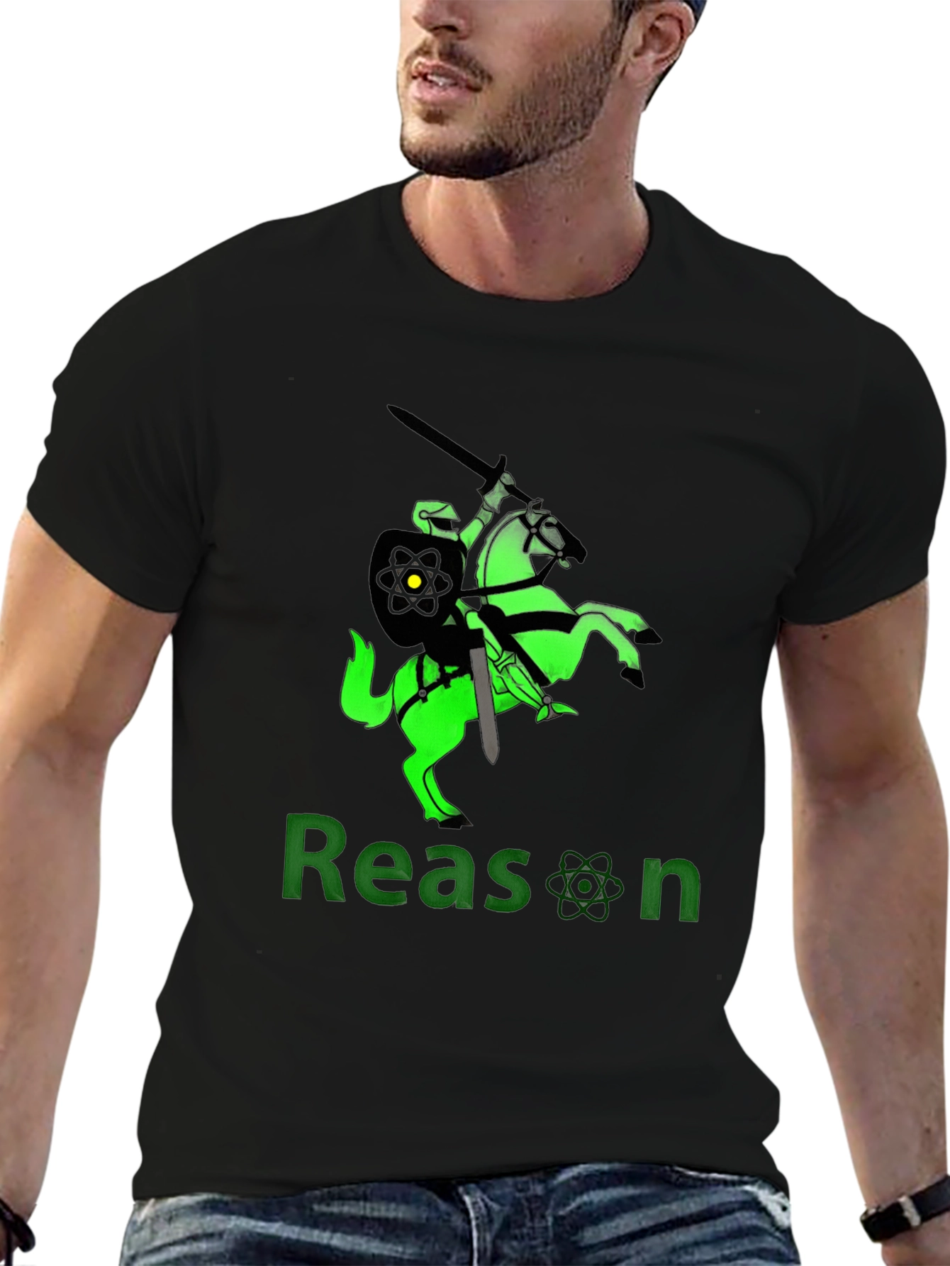 Reason Knight Graphic T-Shirt - Black