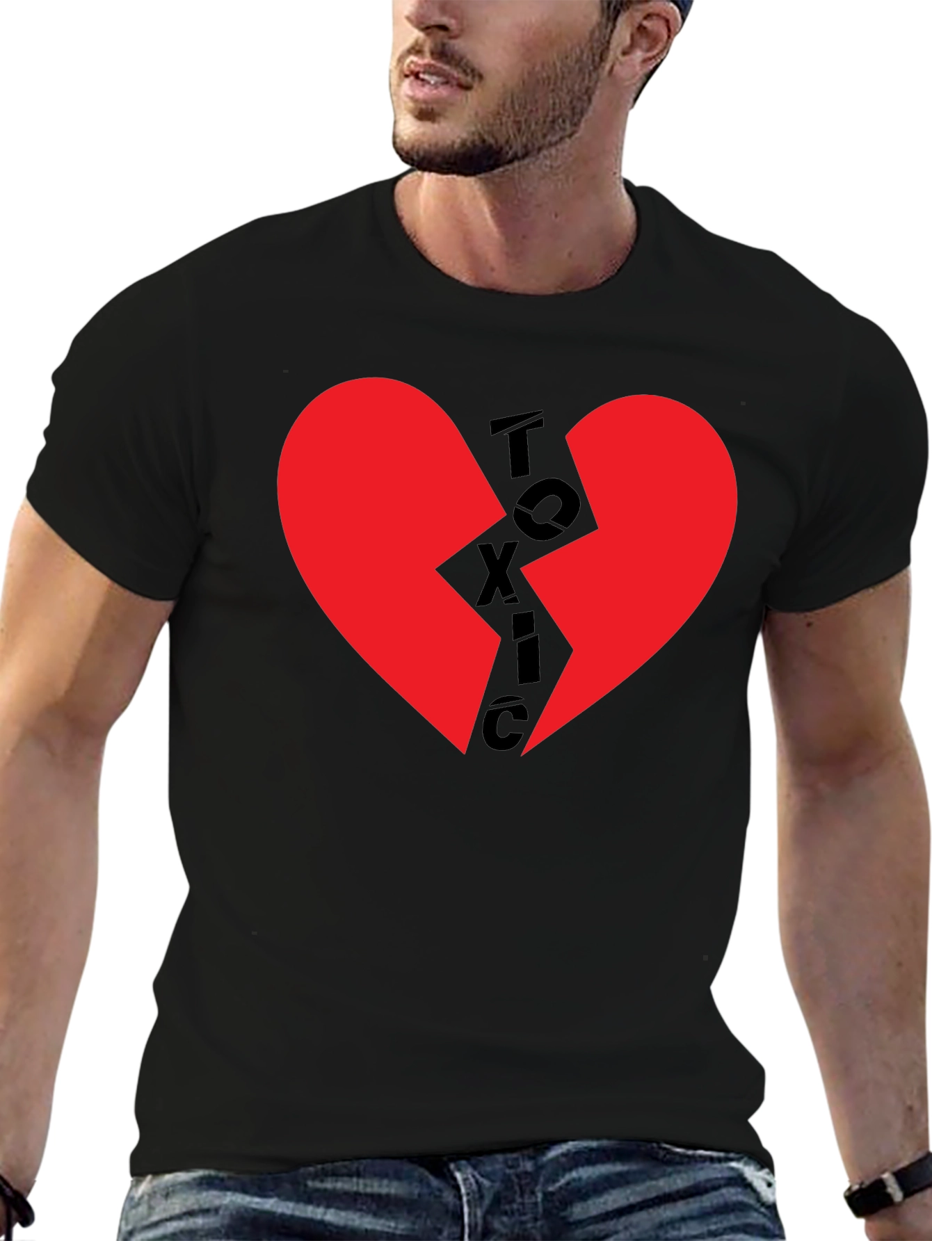 Toxic Heart Graphic T-Shirt - Broken Heart Tee