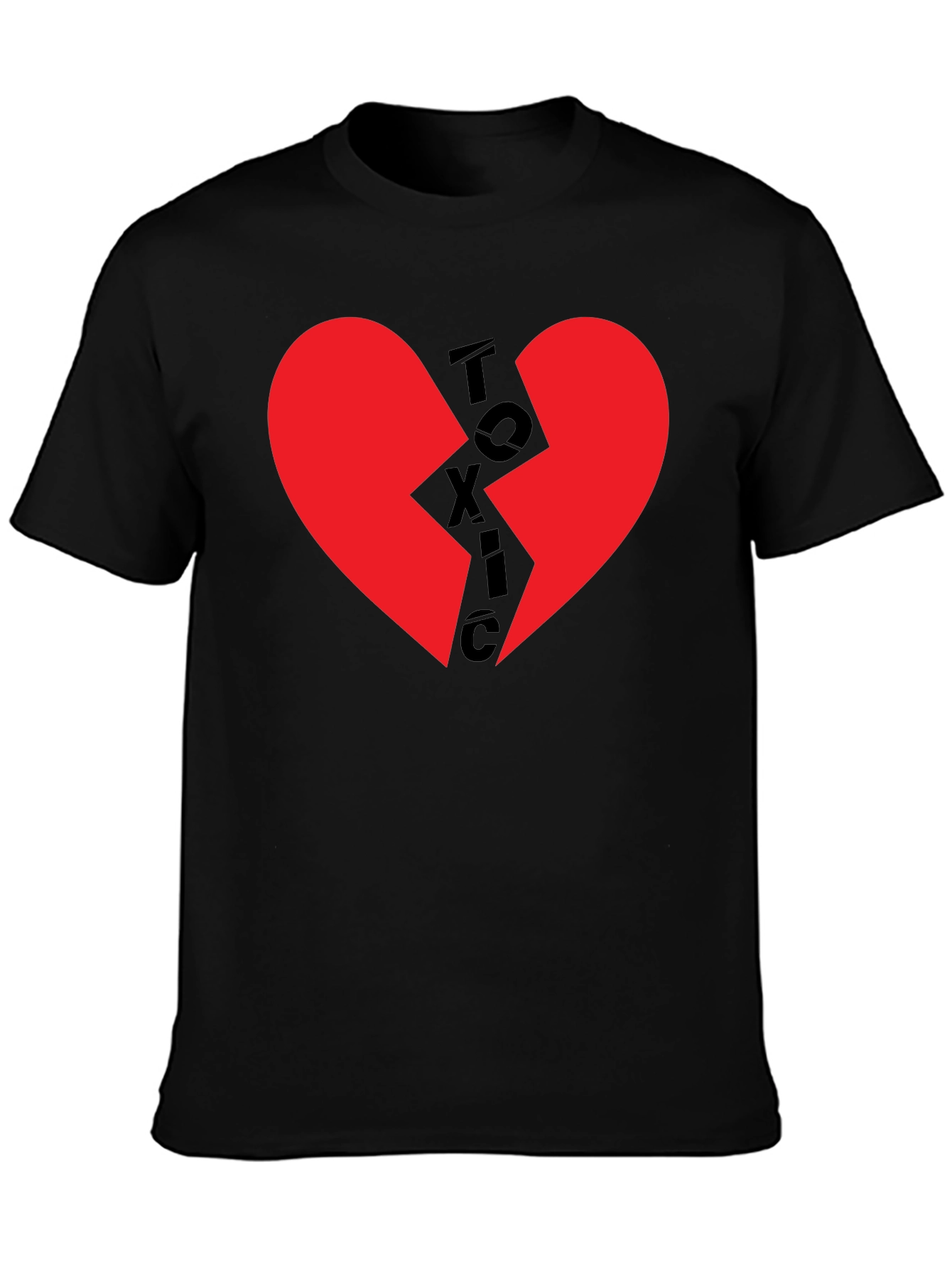 Toxic Heart Graphic T-Shirt - Broken Heart Tee