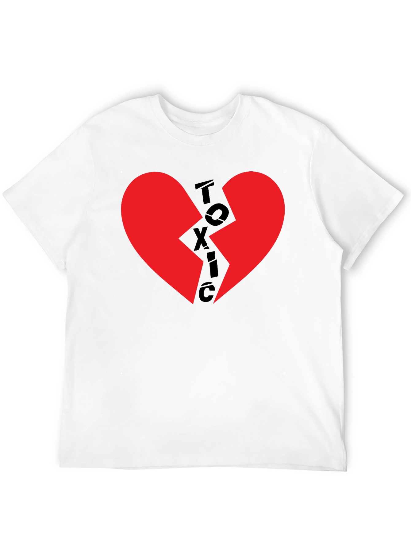 Toxic Heart Graphic T-Shirt - Broken Heart Tee