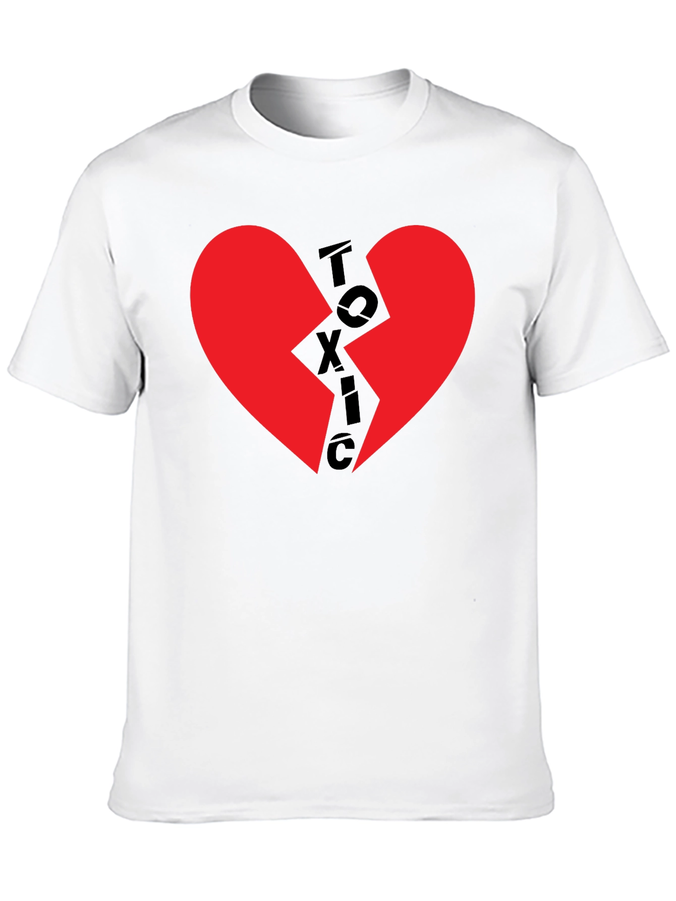 Toxic Heart Graphic T-Shirt - Broken Heart Tee