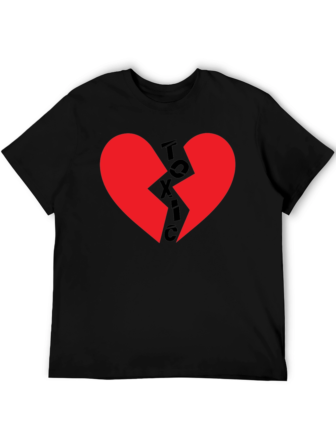 Toxic Heart Graphic T-Shirt - Broken Heart Tee
