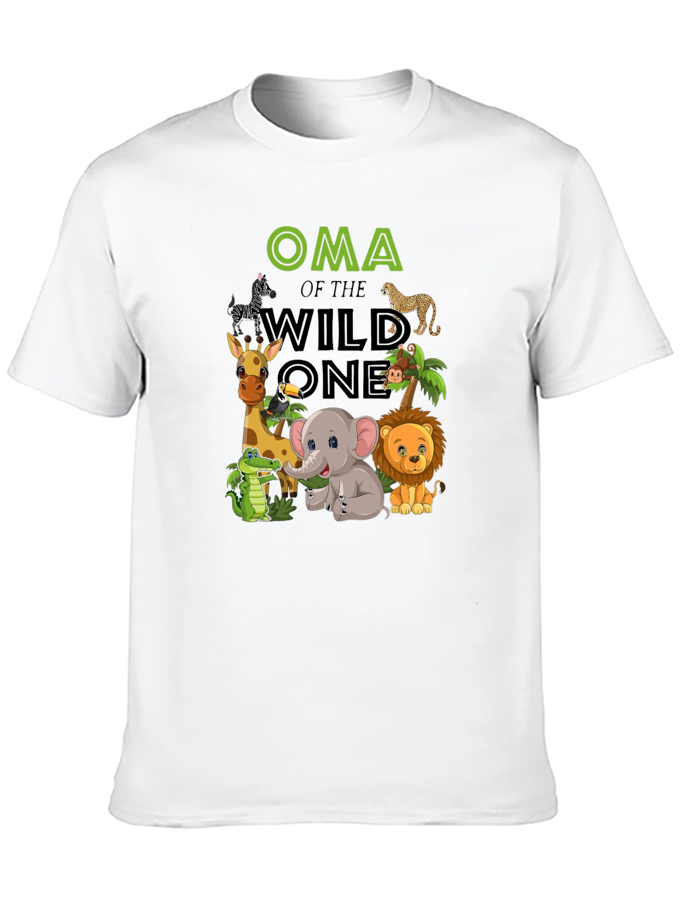 Oma of the Wild One Black T-Shirt