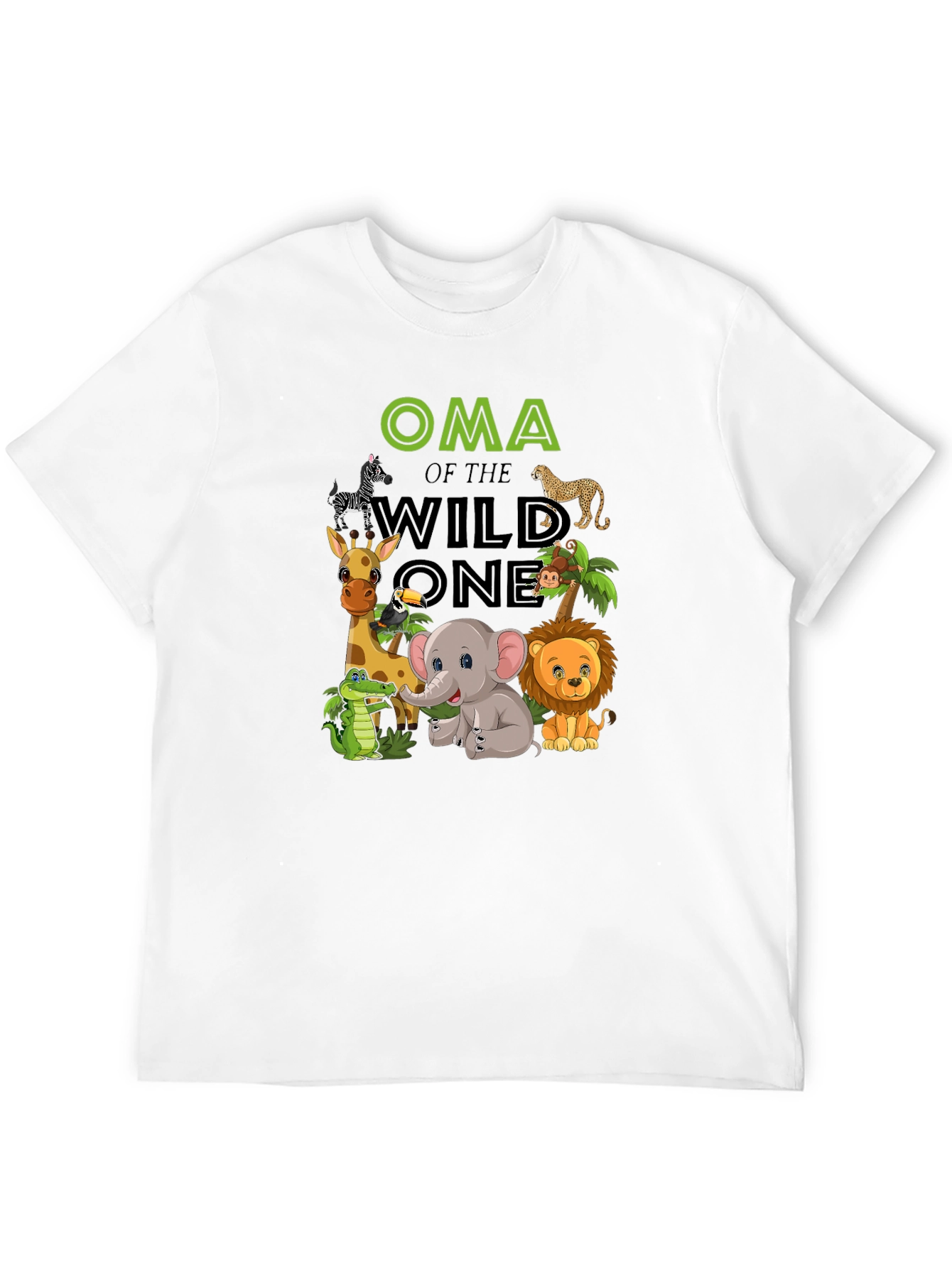 Oma of the Wild One Black T-Shirt