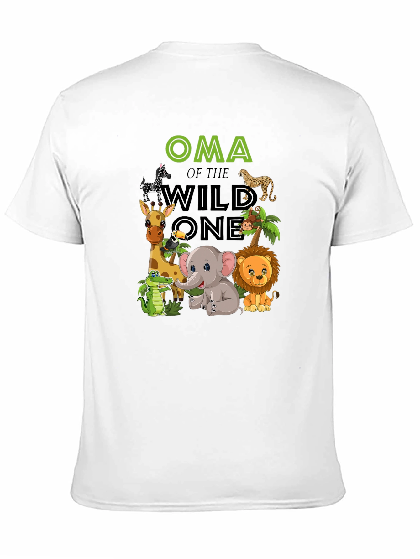 Oma of the Wild One Black T-Shirt