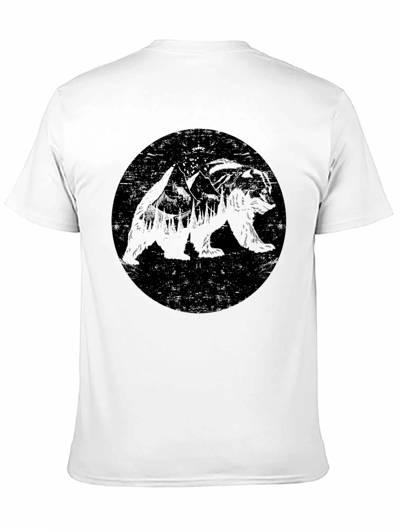 Black Bear Graphic Tee - Mens Crew Neck T-Shirt