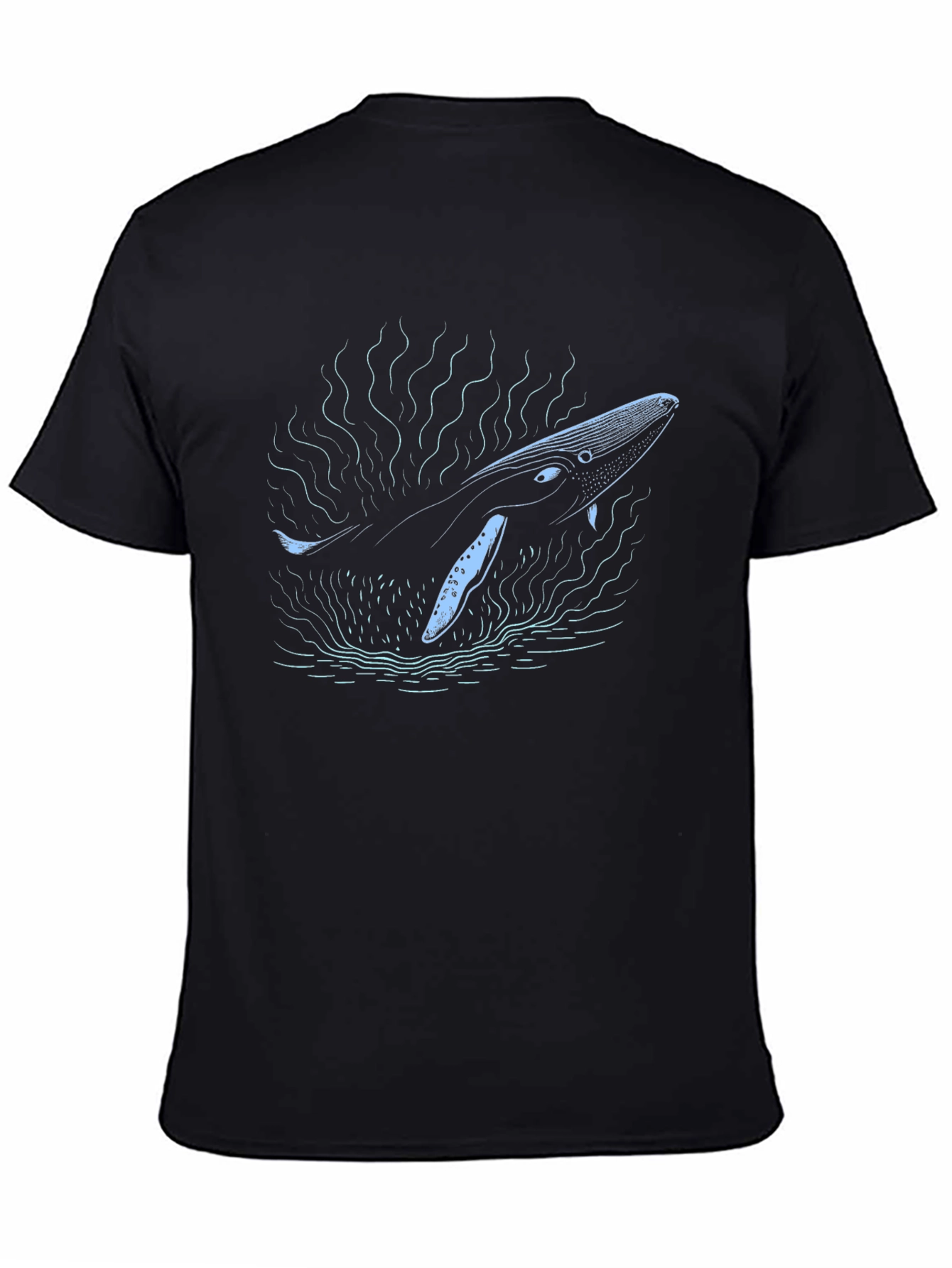 Whale Graphic Black Tee