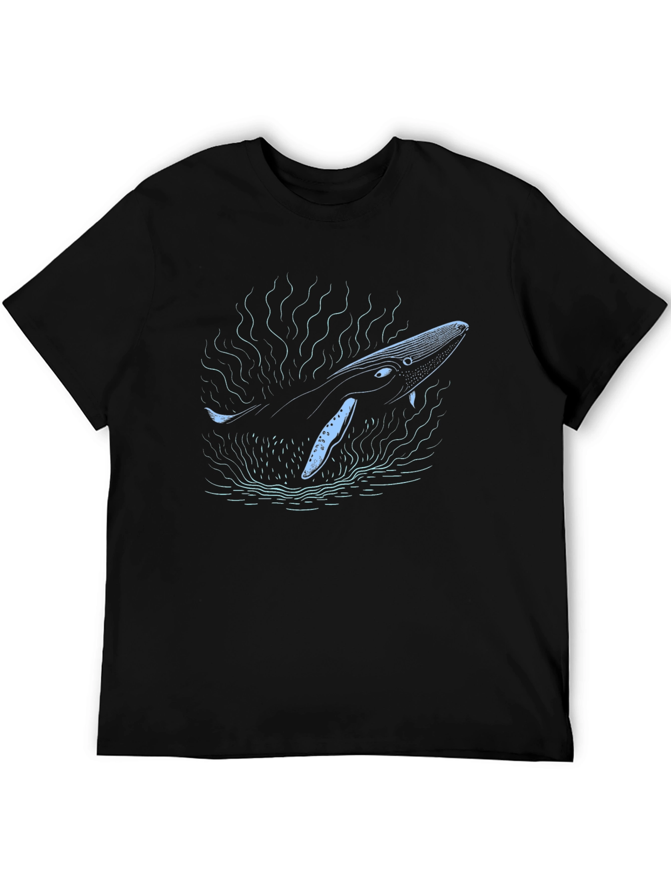 Whale Graphic Black Tee