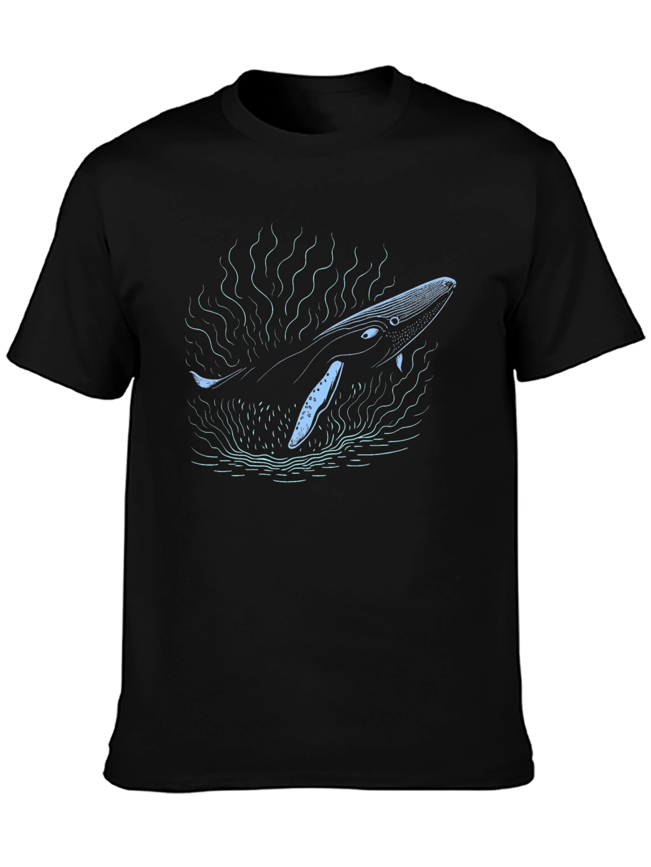 Whale Graphic Black Tee