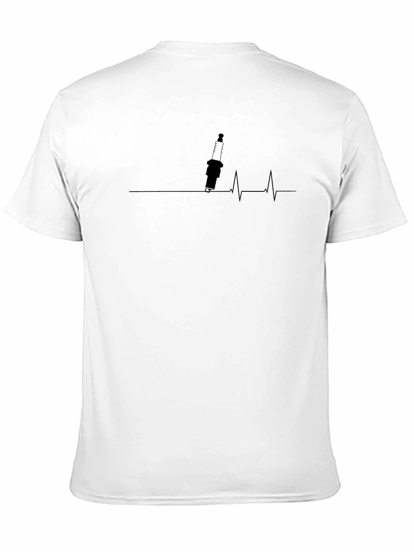 Spark Plug Heartbeat T-Shirt - Mechanic Tee