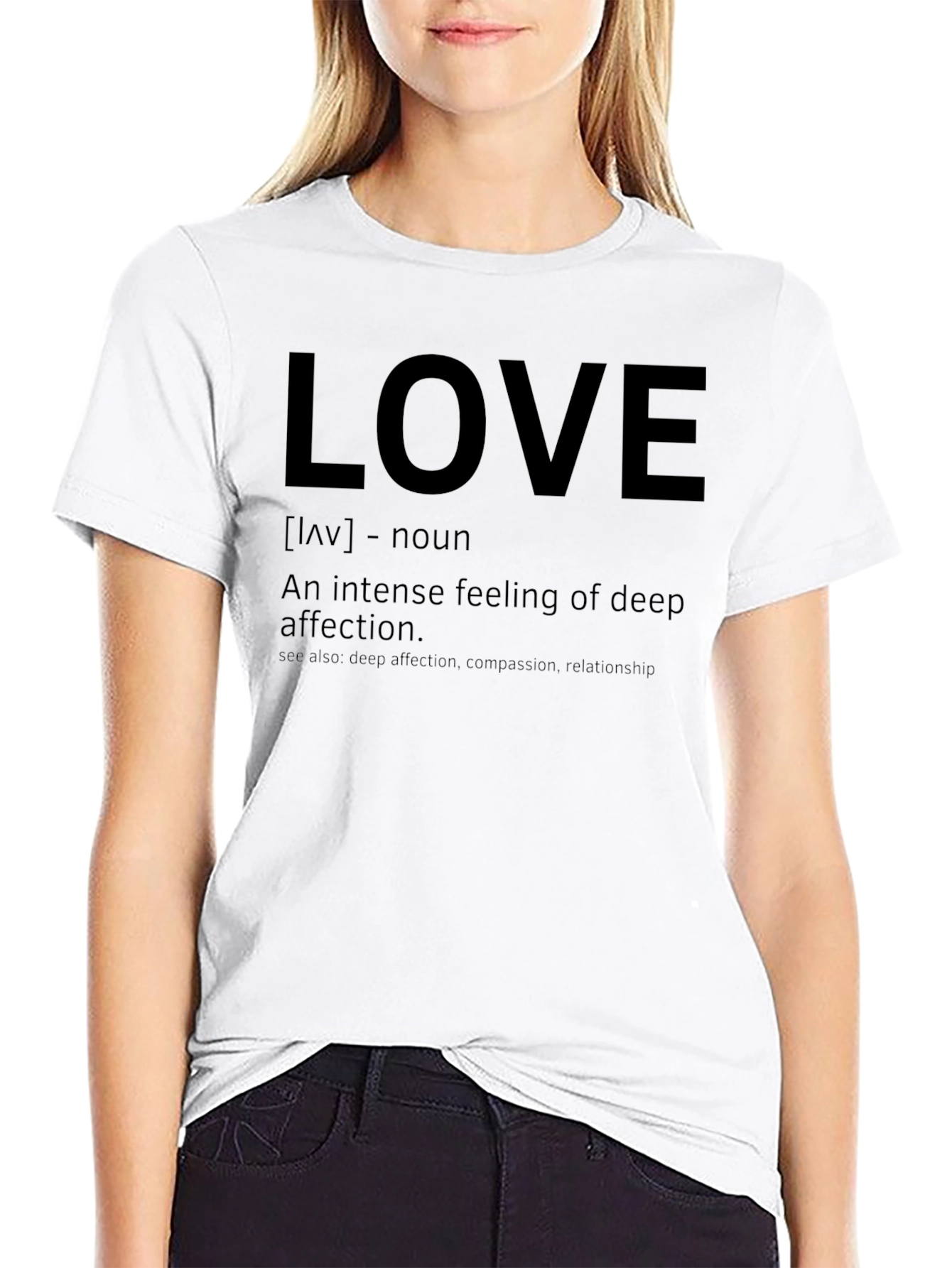 LOVE Definition Graphic Tee - Soft Cotton Casual T-Shirt