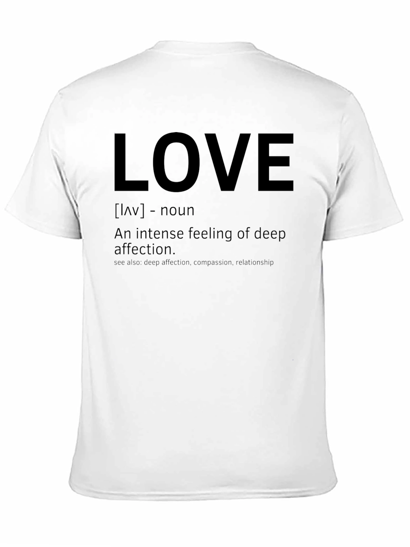 LOVE Definition Graphic Tee - Soft Cotton Casual T-Shirt
