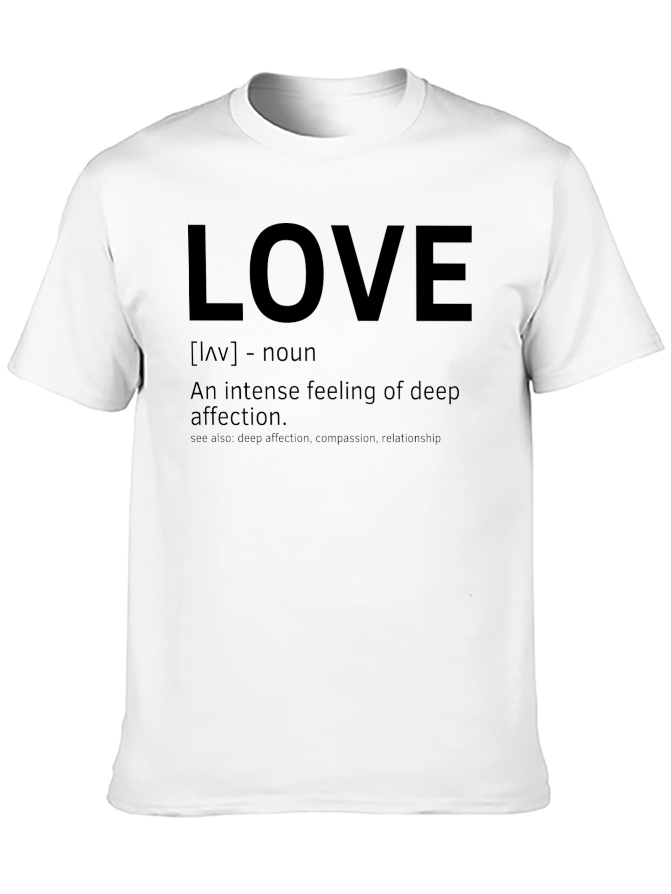 LOVE Definition Graphic Tee - Soft Cotton Casual T-Shirt