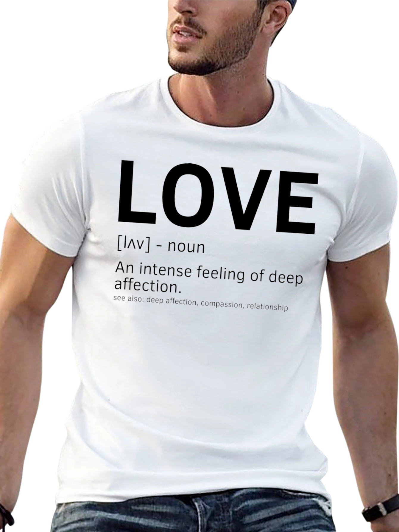 LOVE Definition Graphic Tee - Soft Cotton Casual T-Shirt