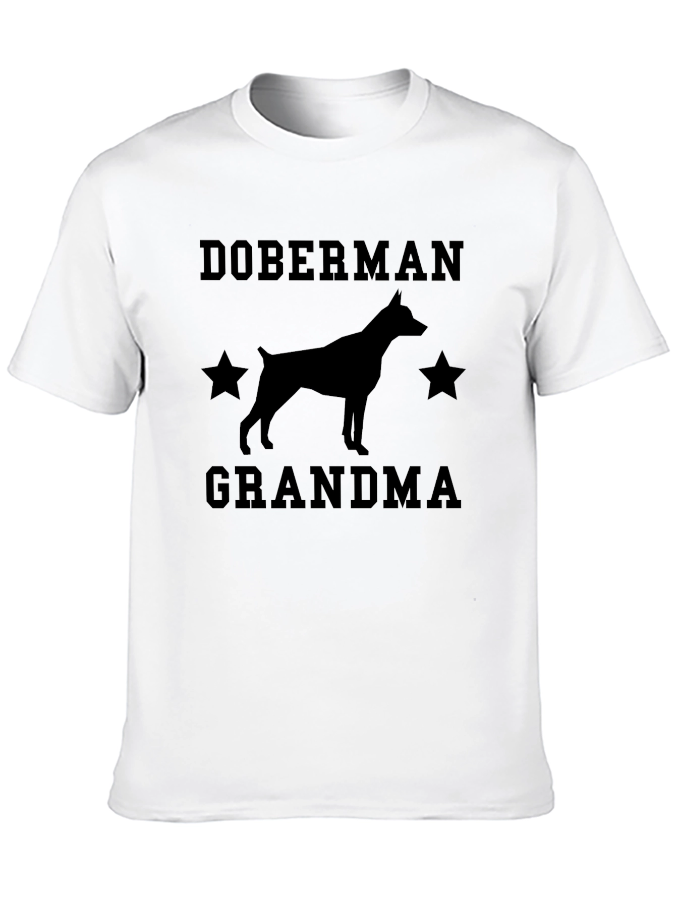 Doberman Grandma Black T-Shirt