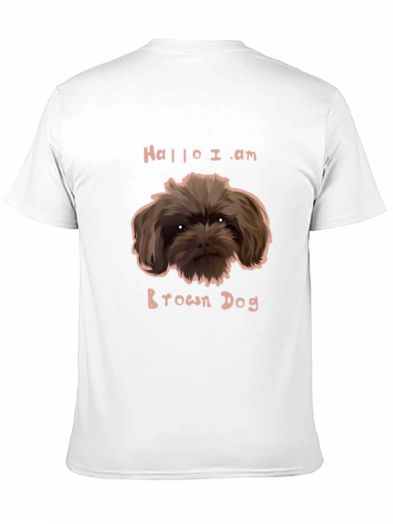 Funny Brown Dog Graphic Tee - Unisex Black T-Shirt