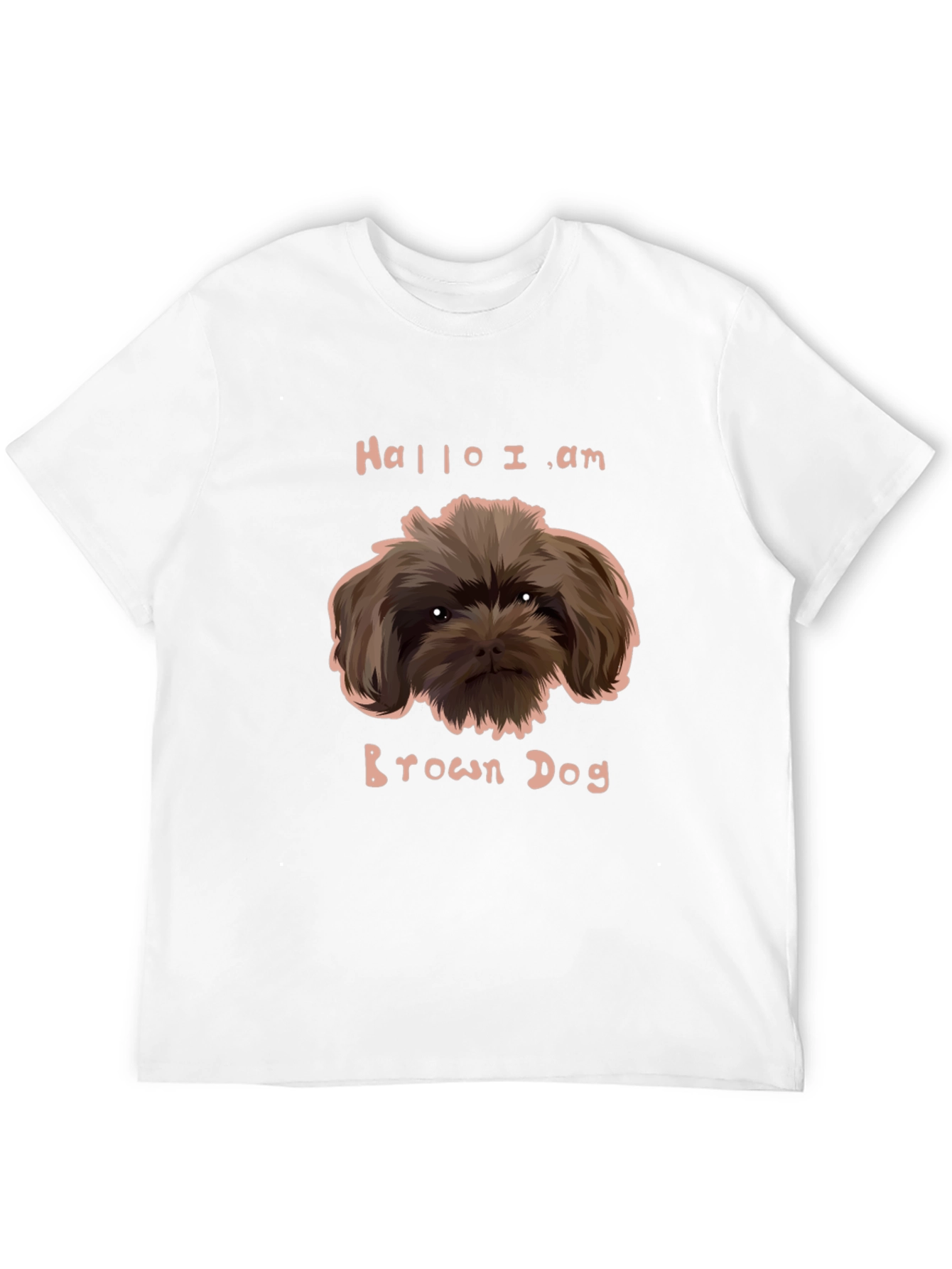 Funny Brown Dog Graphic Tee - Unisex Black T-Shirt