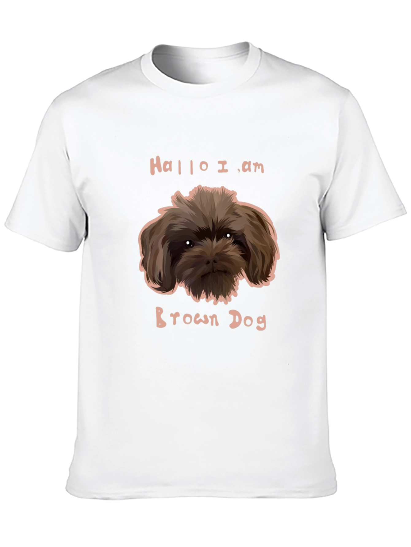 Funny Brown Dog Graphic Tee - Unisex Black T-Shirt