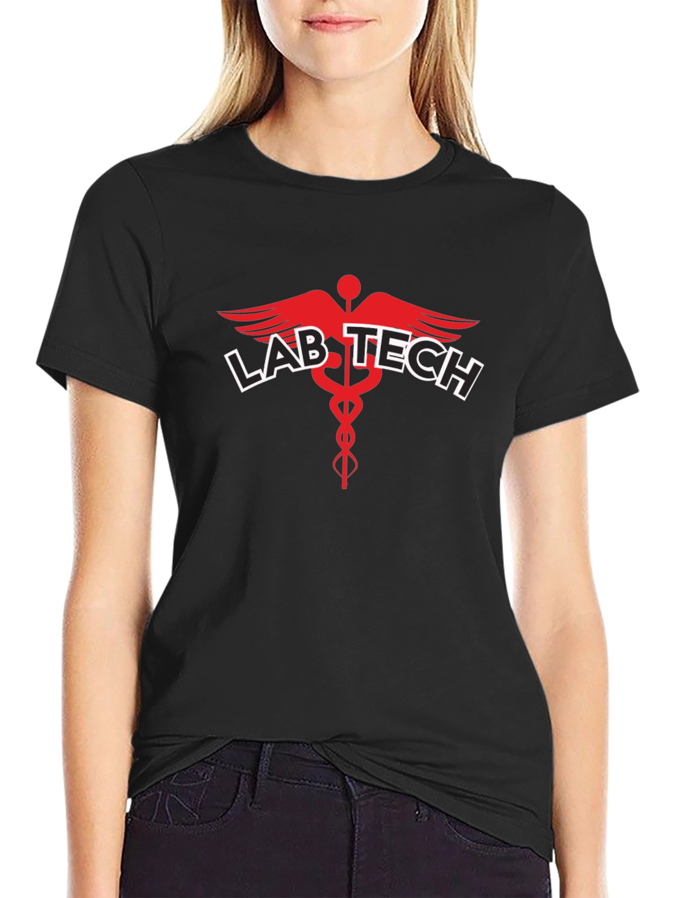 Lab Tech Medical T-Shirt - Black