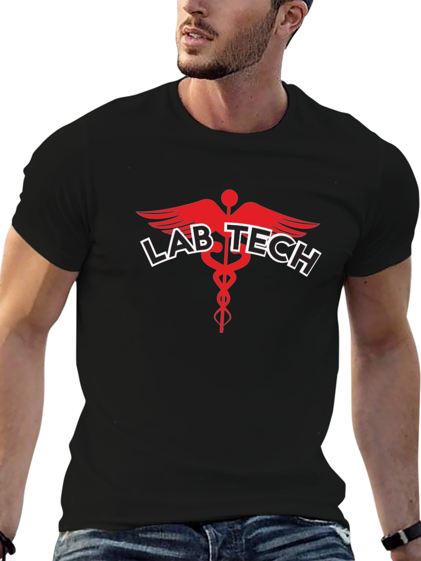 Lab Tech Medical T-Shirt - Black