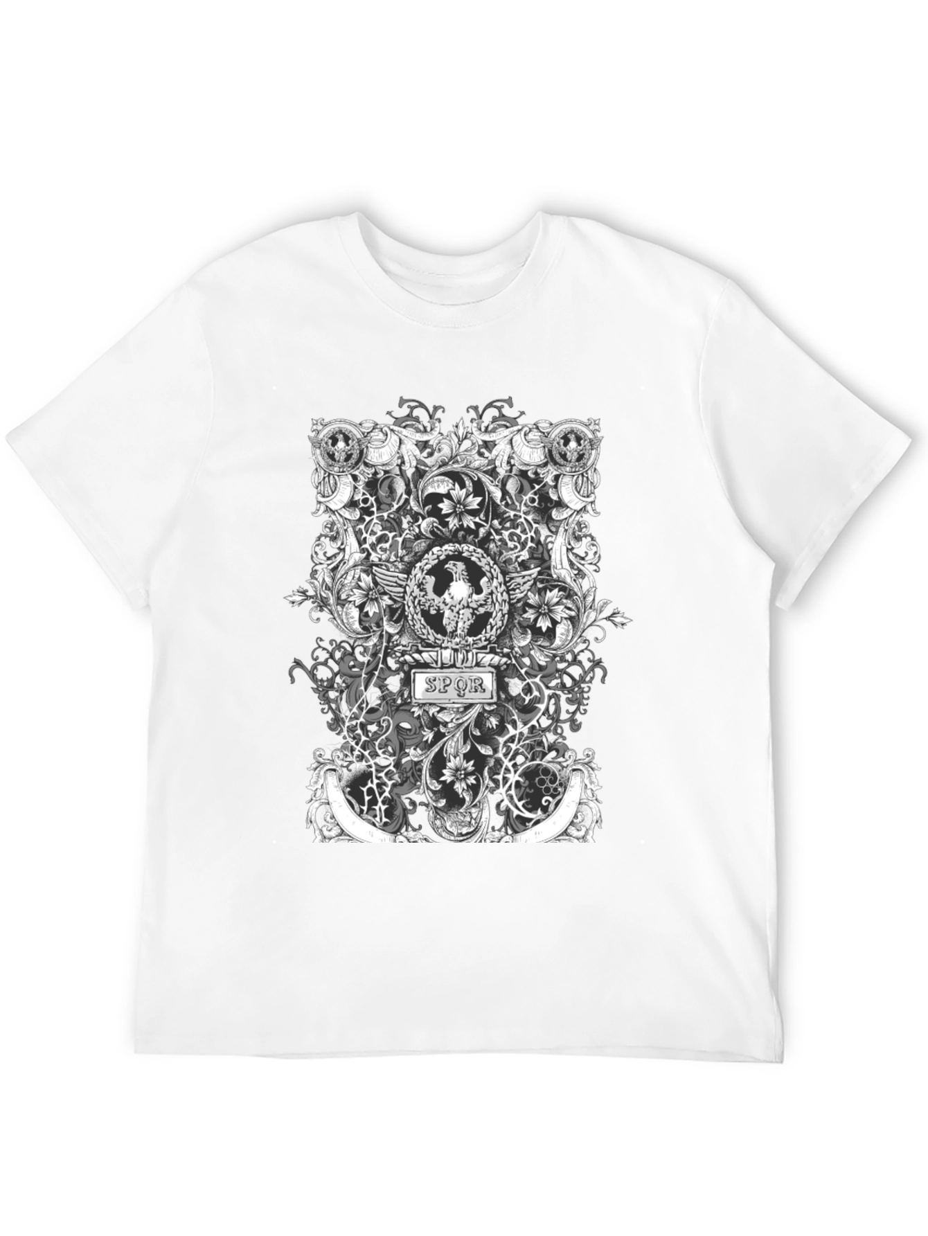 SPQR Roman Eagle T-Shirt - Black