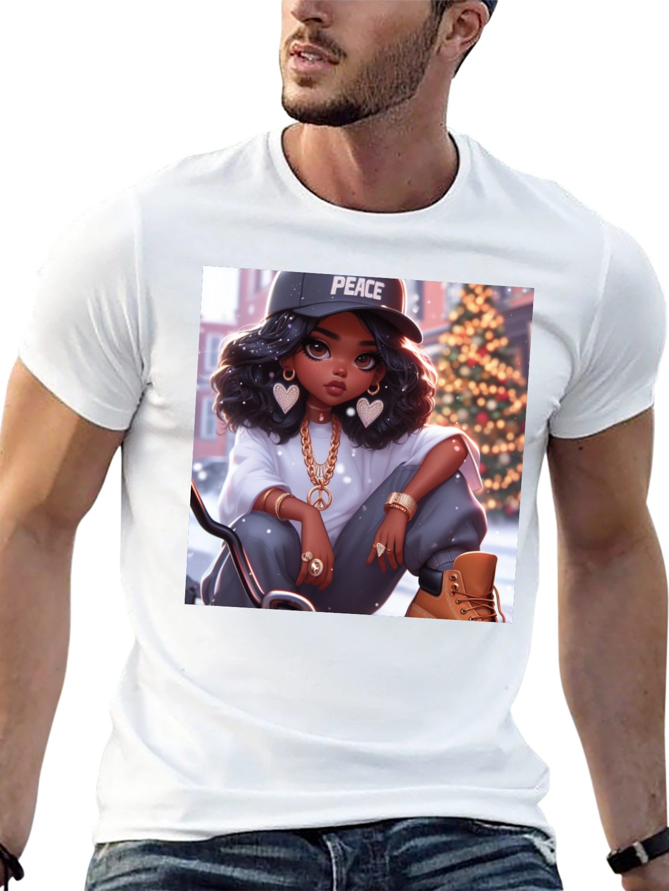 Peace Girl Black T-Shirt