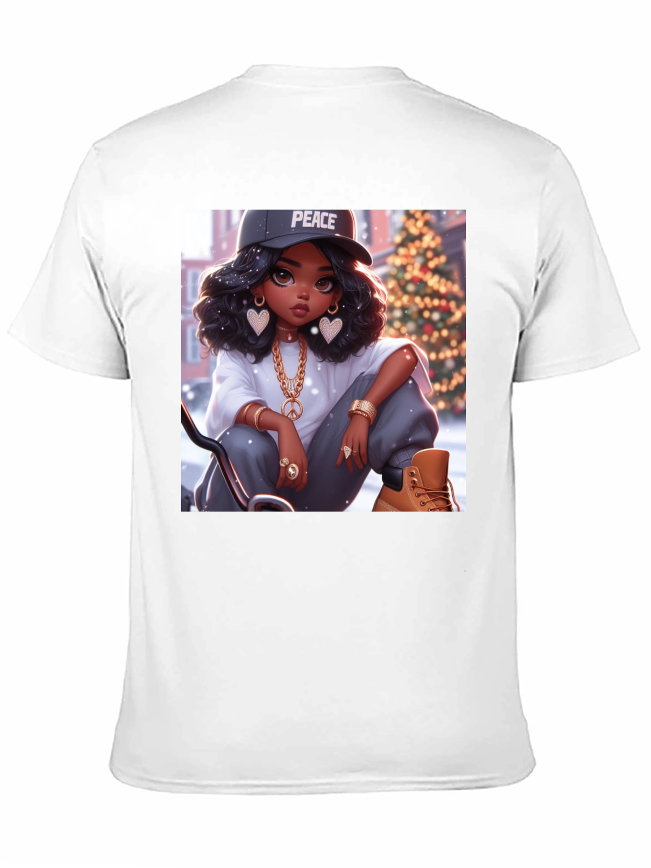 Peace Girl Black T-Shirt