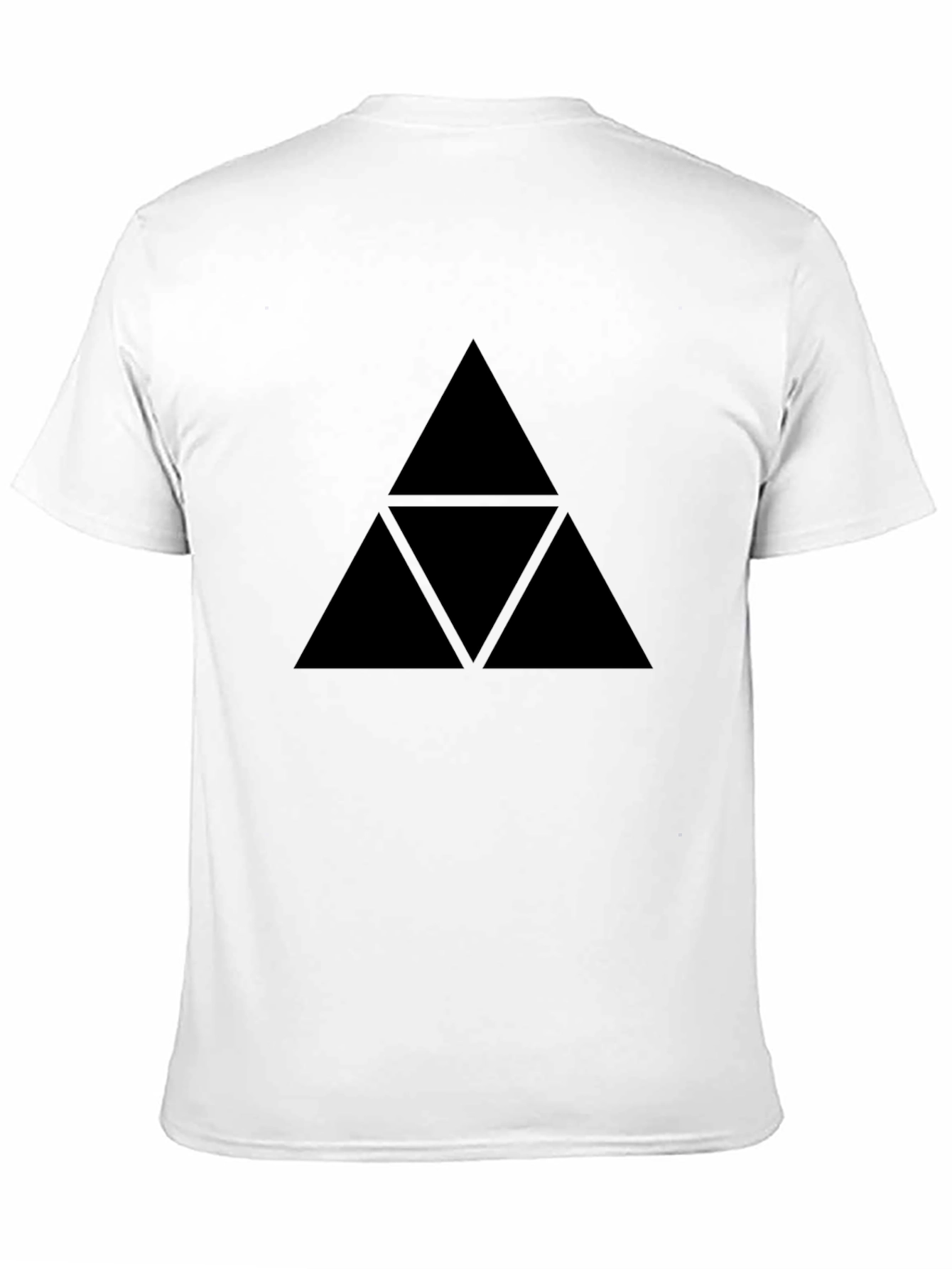 Black Triforce Graphic Tee - Zelda Inspired Design