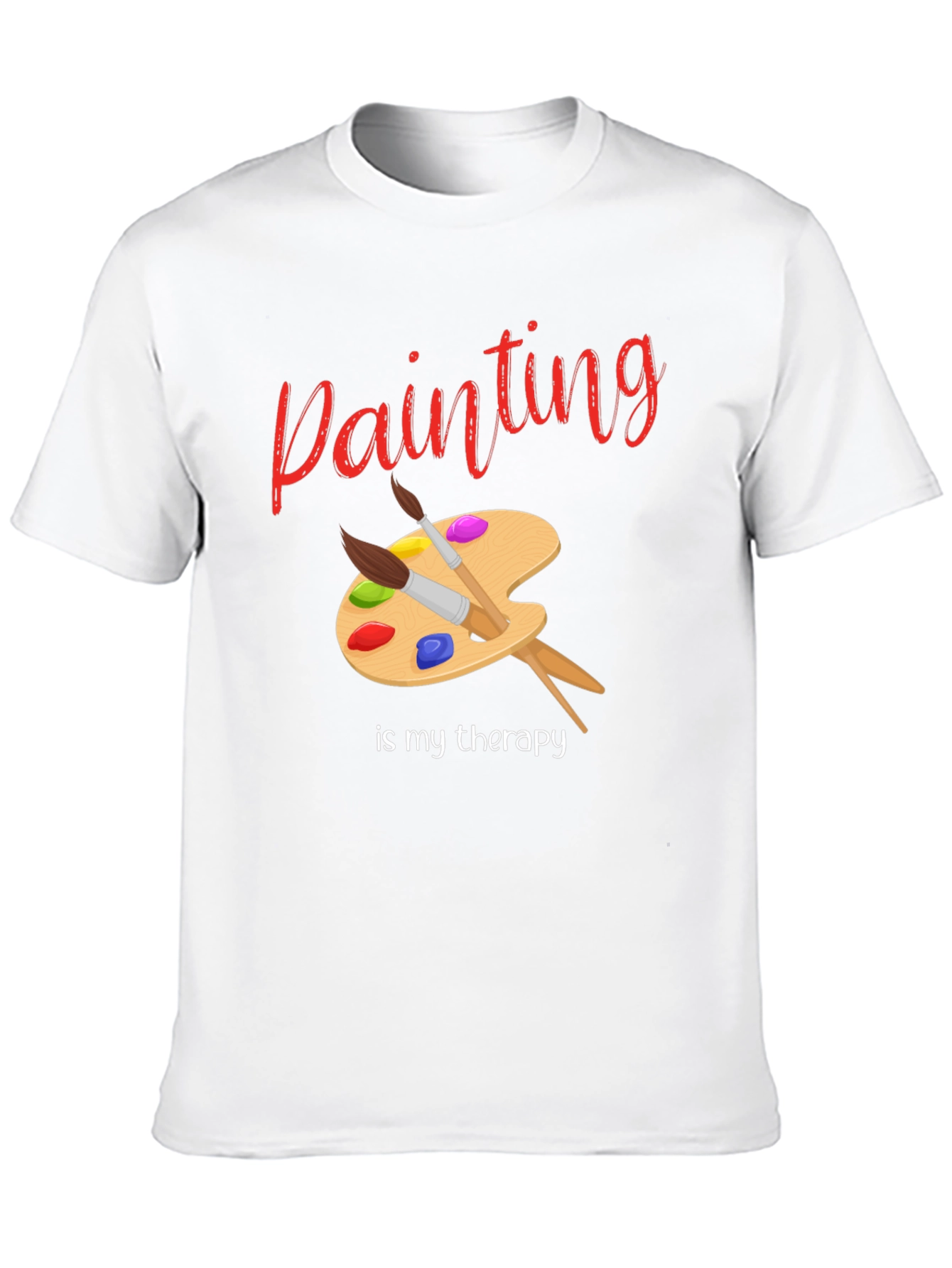 Painting Is My Therapy T-Shirt - Artist Palette Design