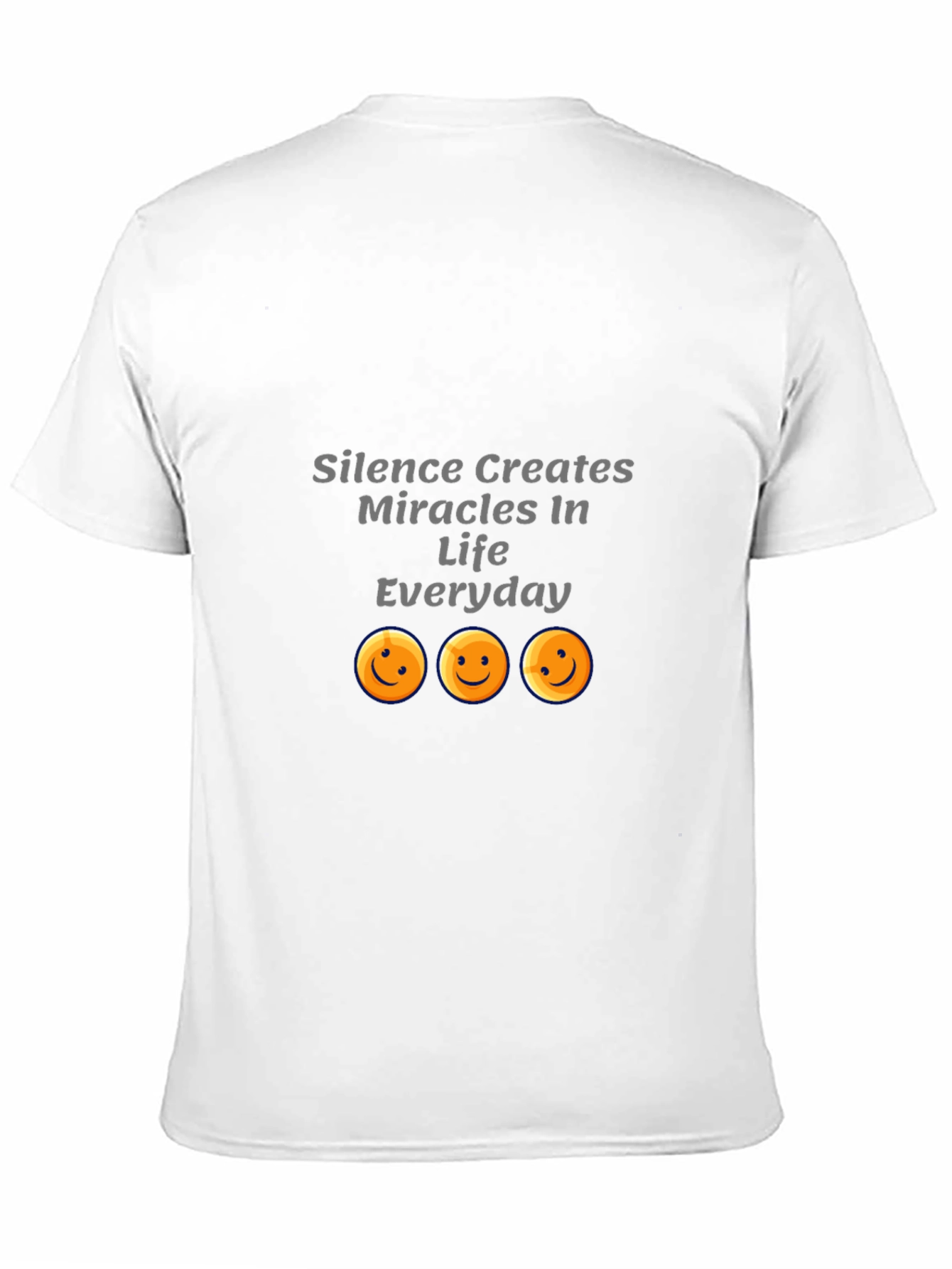 Silence Creates Miracles Black Graphic T-Shirt