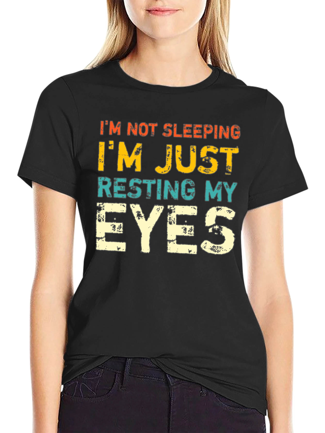 Resting My Eyes Funny Graphic Tee