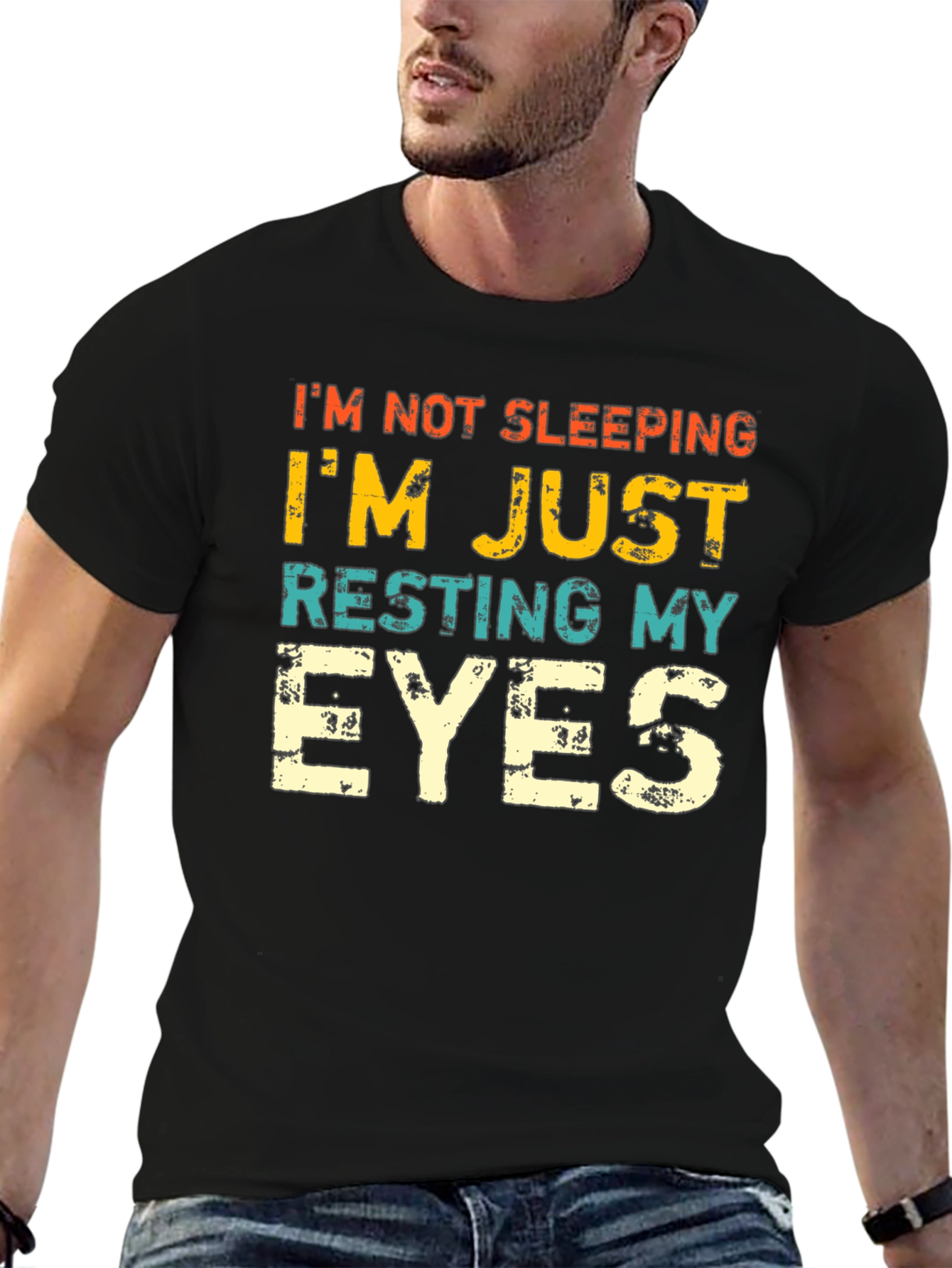 Resting My Eyes Funny Graphic Tee