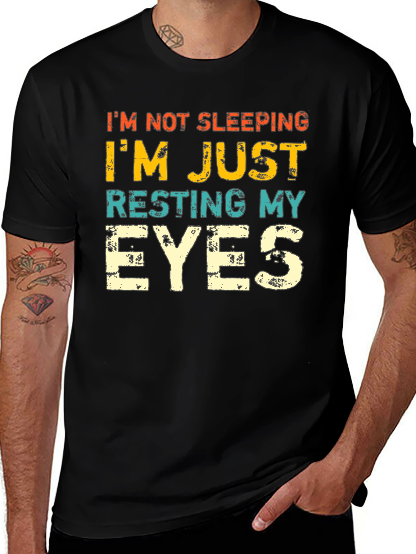 Resting My Eyes Funny Graphic Tee