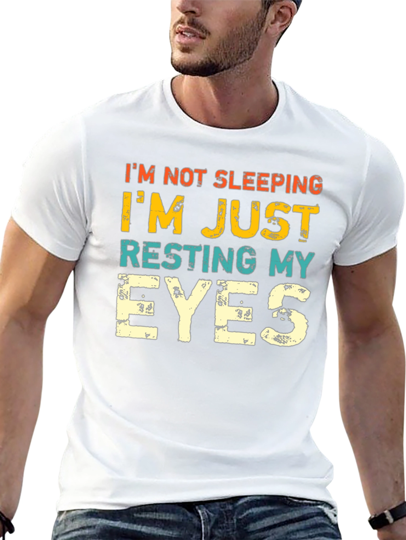 Resting My Eyes Funny Graphic Tee