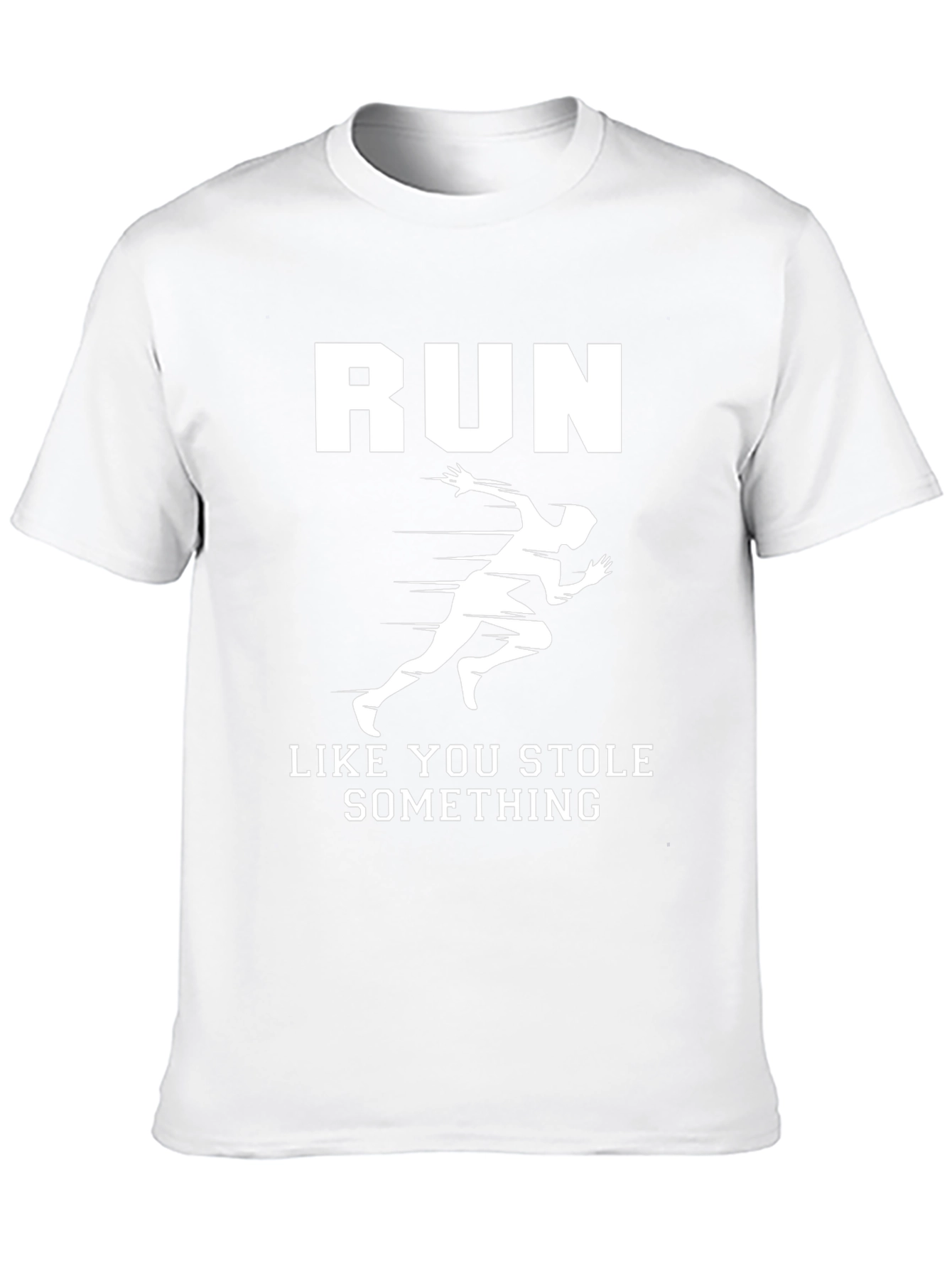 Run Like You Stole Something Black Graphic Tee