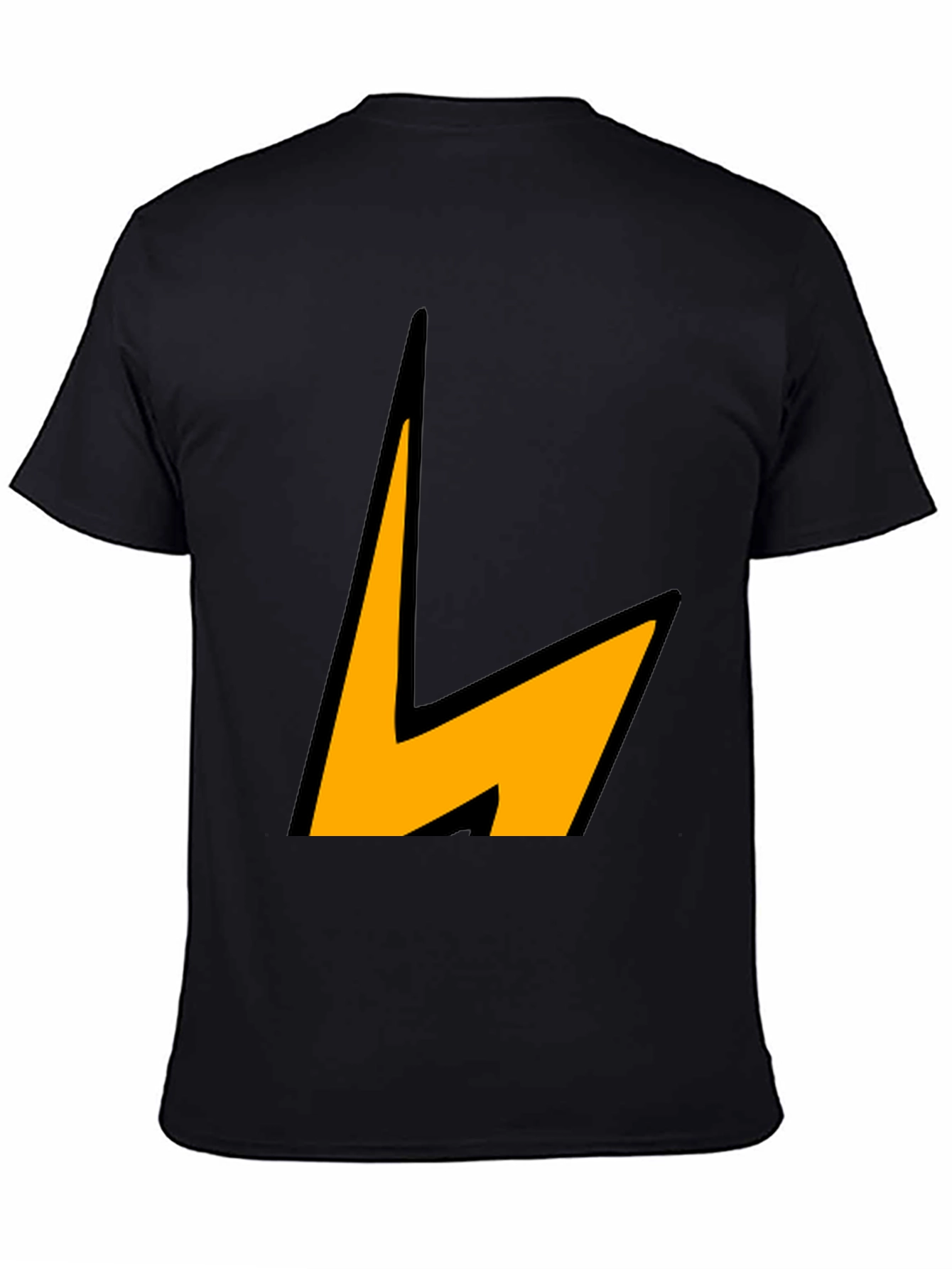 Lightning Bolt Graphic Tee - Black