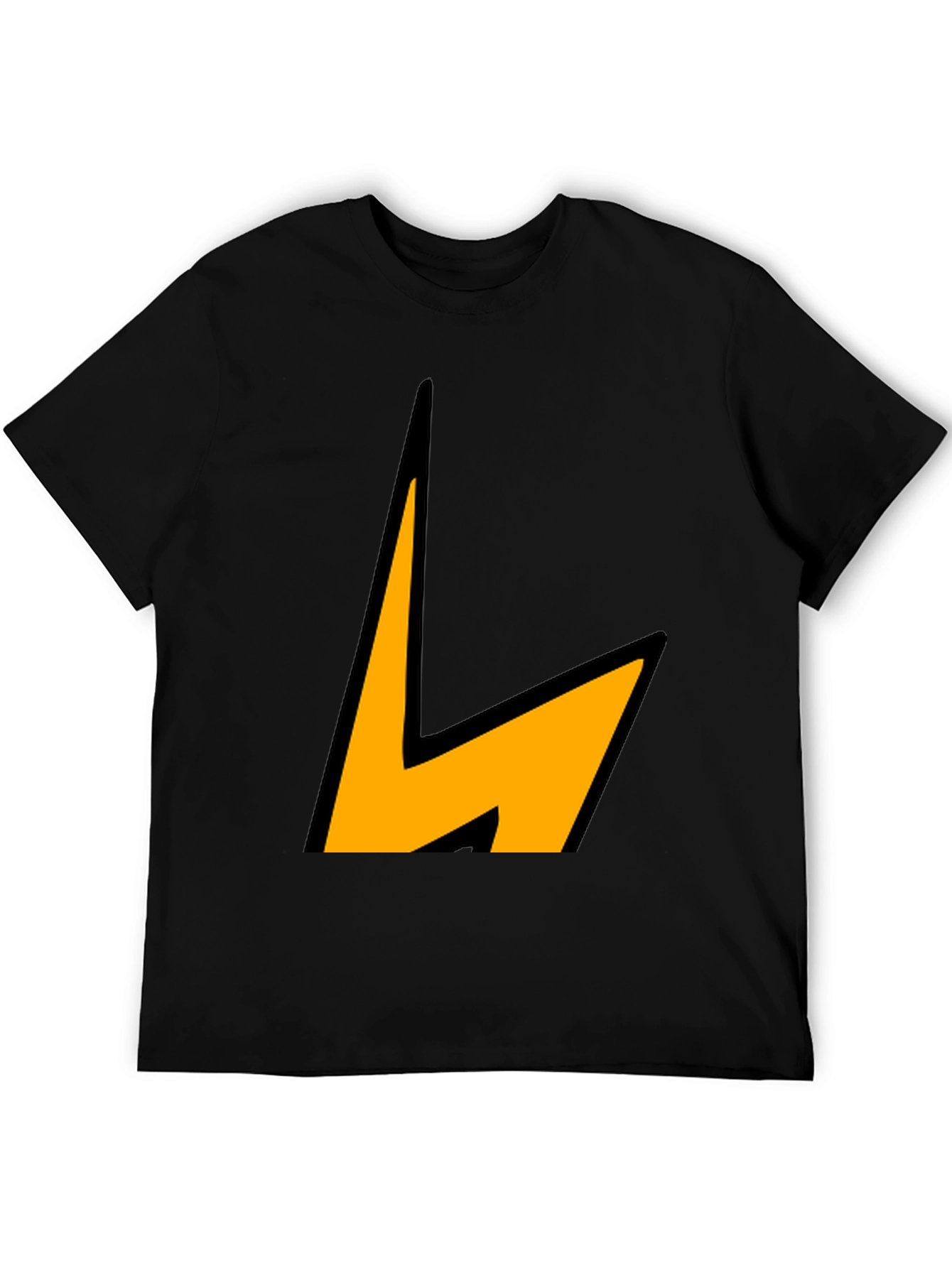 Lightning Bolt Graphic Tee - Black