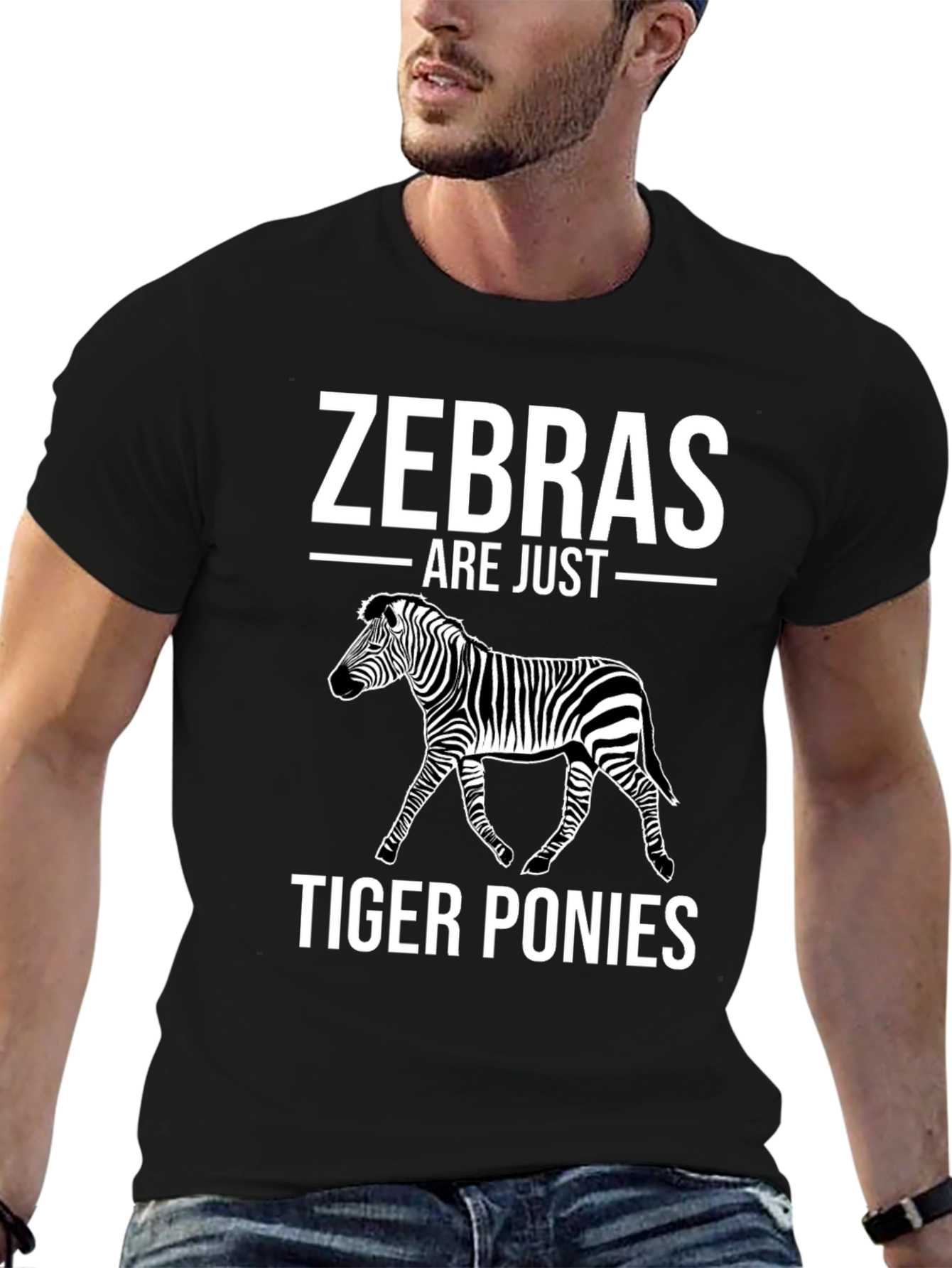 Zebras Are Just Tiger Ponies Graphic T-Shirt