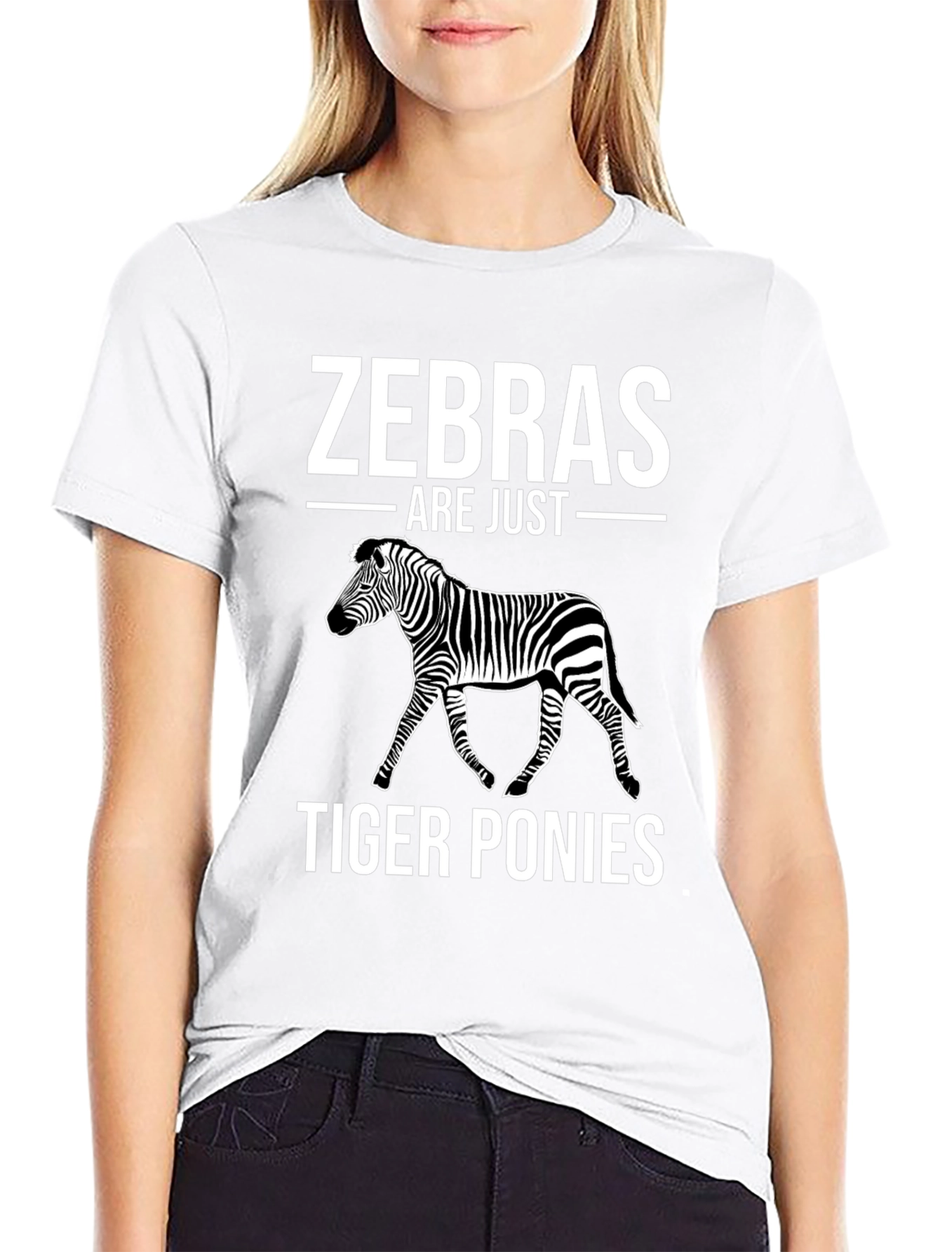 Zebras Are Just Tiger Ponies Graphic T-Shirt