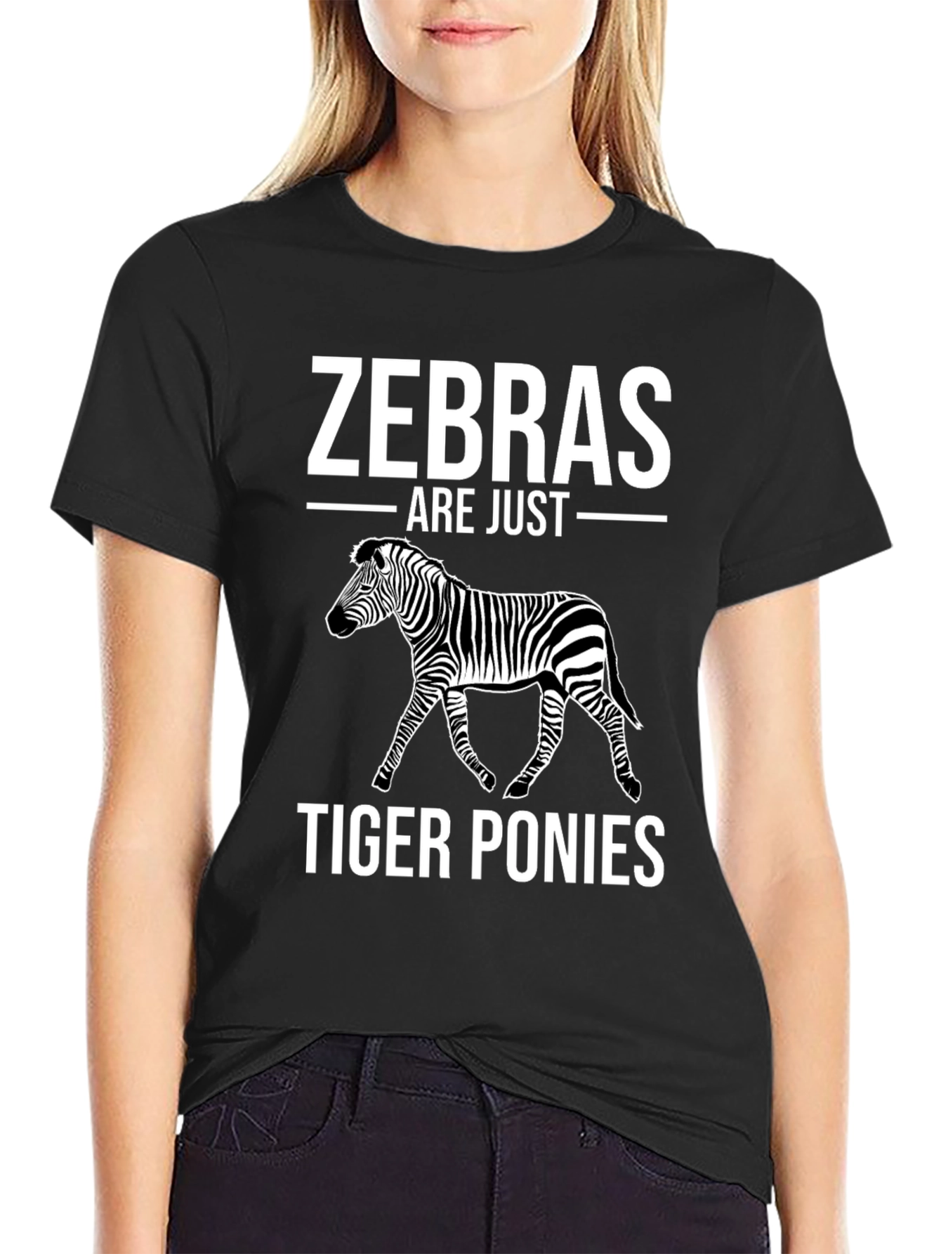 Zebras Are Just Tiger Ponies Graphic T-Shirt