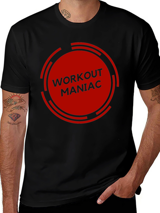 Workout Maniac Graphic Tee - Gym Motivation
