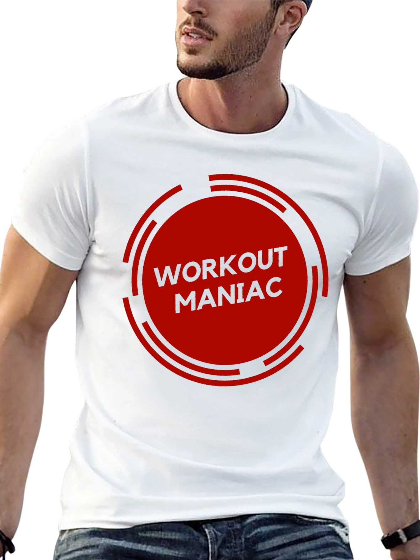 Workout Maniac Graphic Tee - Gym Motivation