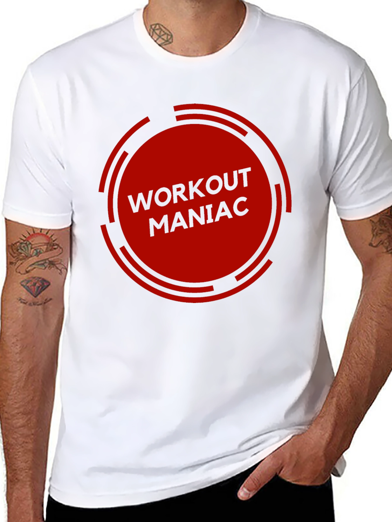Workout Maniac Graphic Tee - Gym Motivation