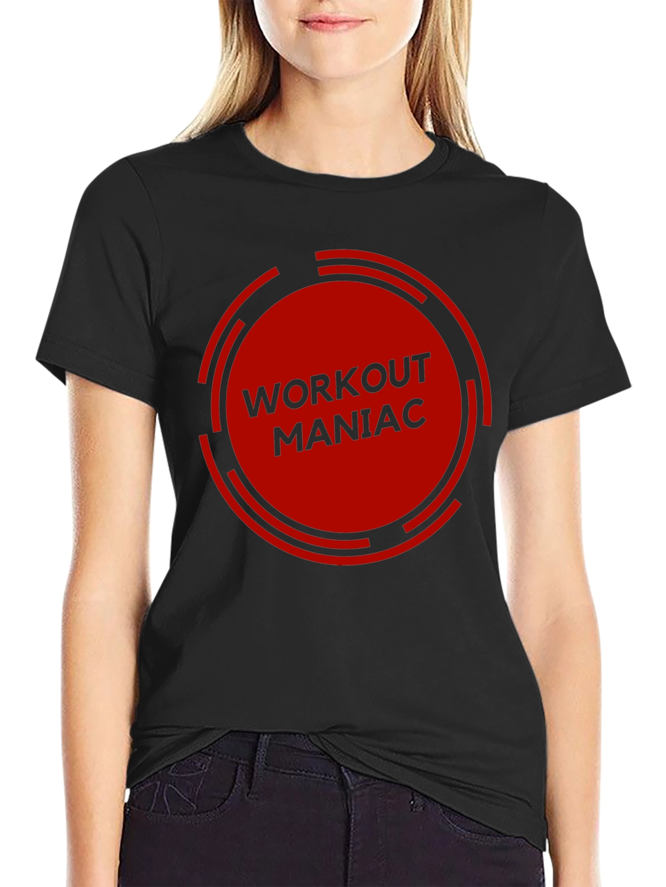 Workout Maniac Graphic Tee - Gym Motivation